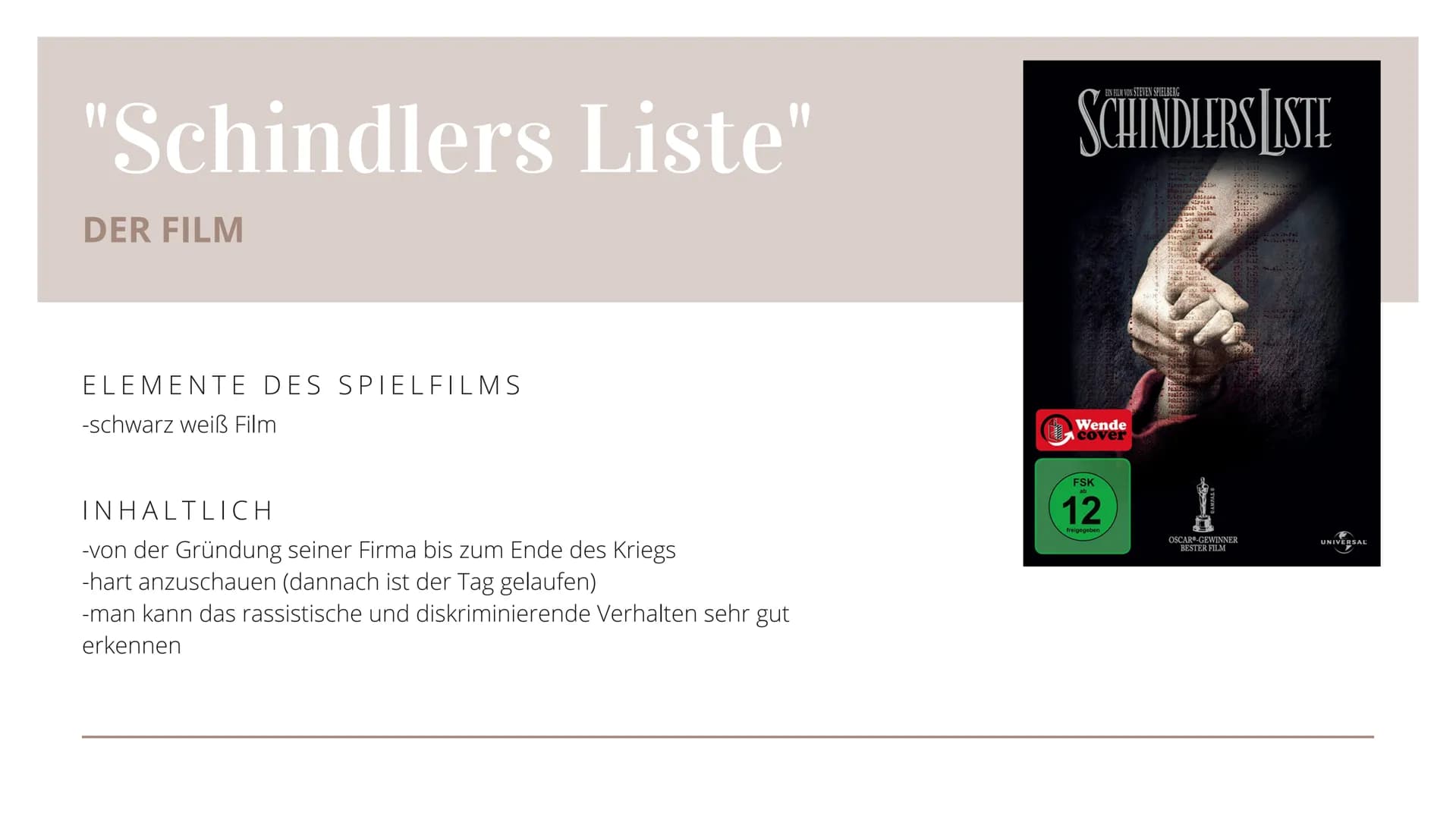 Referat

Oskar Schindler

HANNA WELSCH □□
# PERSÖNLICHE
# DATEN
*28.4.1908 in Tschechien
+9.10.1974 in Hildesheim

Ehefrau: Emilie Schindler