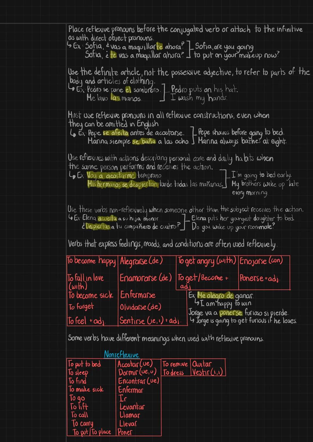 
<h2 id="vocabulariodelasactividadesdiarias">Vocabulario de las actividades diarias</h2>
<p>Las actividades diarias pueden ser descritas en 