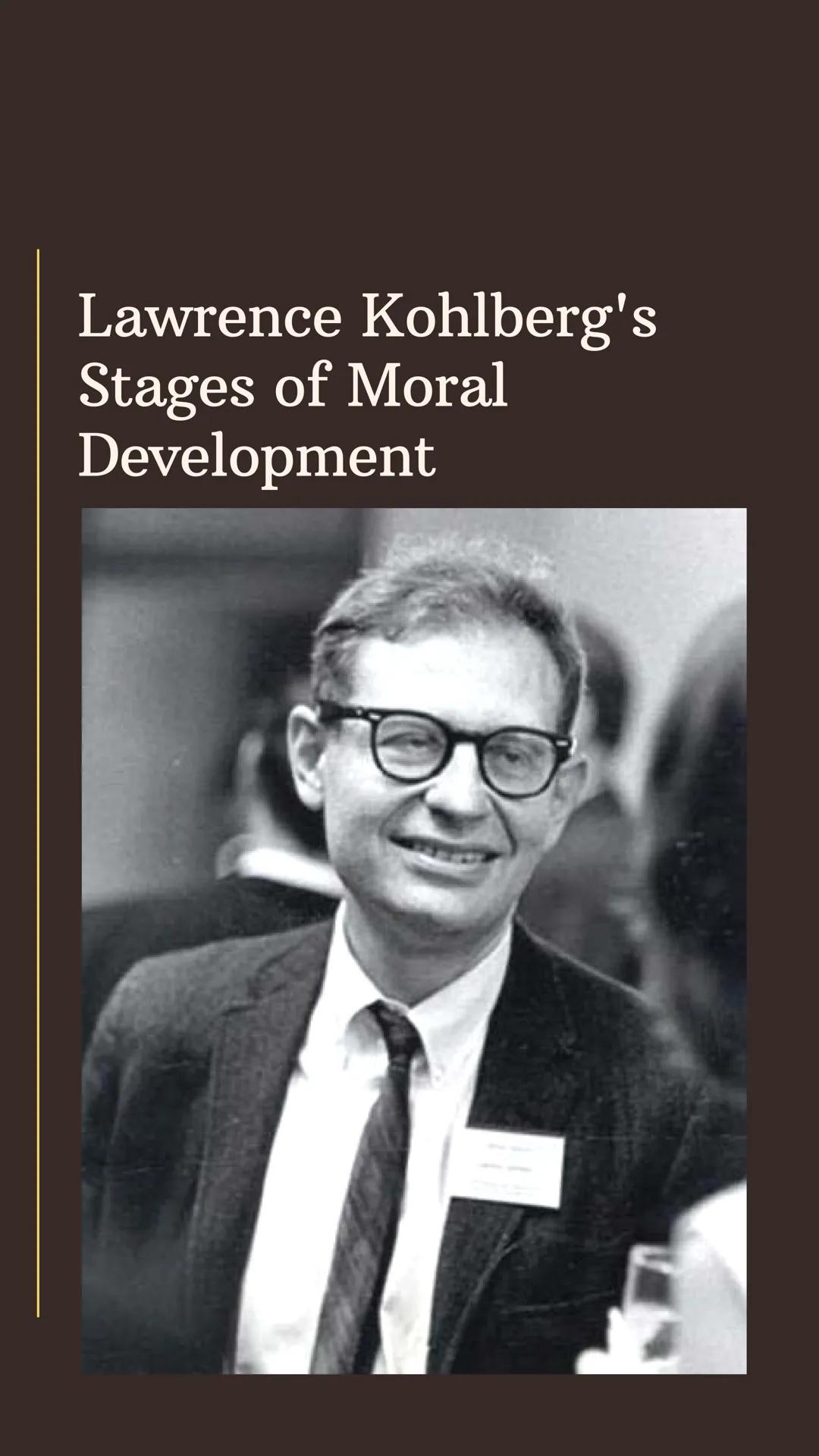 # Lawrence Kohlberg's
Stages of Moral
Development PreConventional
Level # Stage one

## Obedience & Punishment

During the first stage, chil