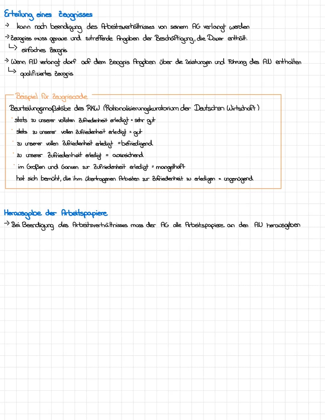 Zussammenfassungen von Seite 88-92

Arten der Beendigung des Arbeitsverhältnisses
Arbeitsverhältnis kann durch Kündigung, Auflösungsvertrag 