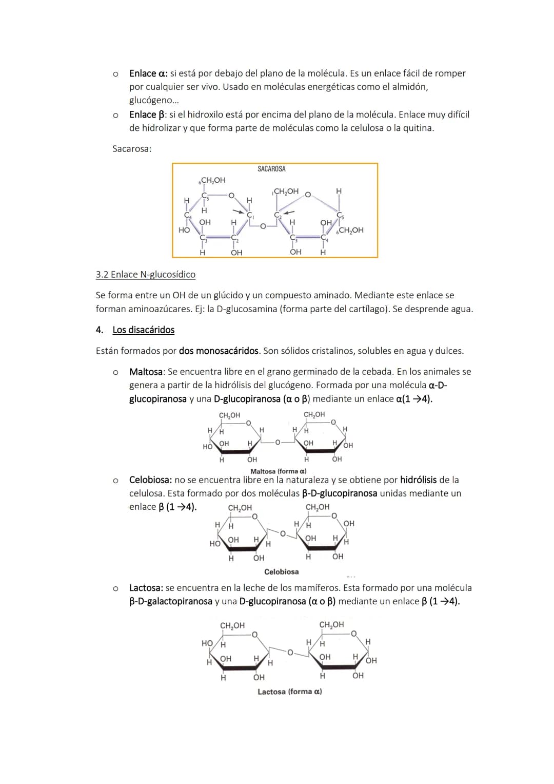 # TEMA 2. Los glúcidos

1. Los glúcidos

Son biomoléculas formadas principalmente por C, H y O. Son átomos de C unidos a radicales de
hidróg