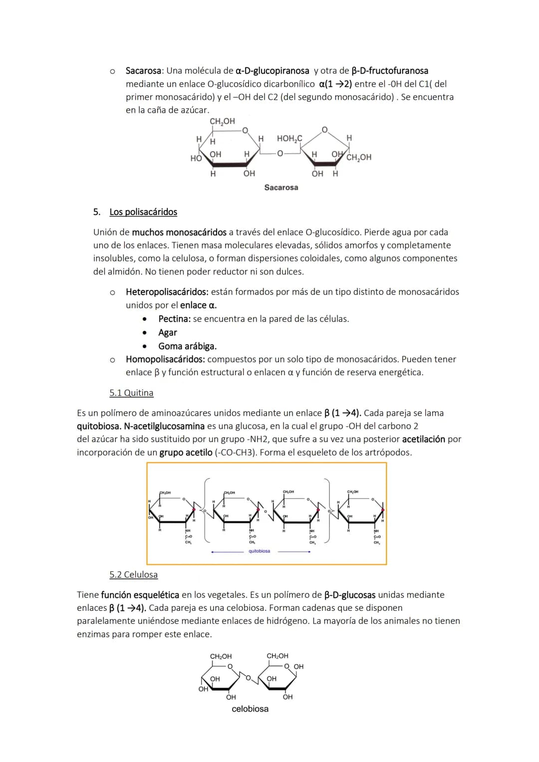 # TEMA 2. Los glúcidos

1. Los glúcidos

Son biomoléculas formadas principalmente por C, H y O. Son átomos de C unidos a radicales de
hidróg