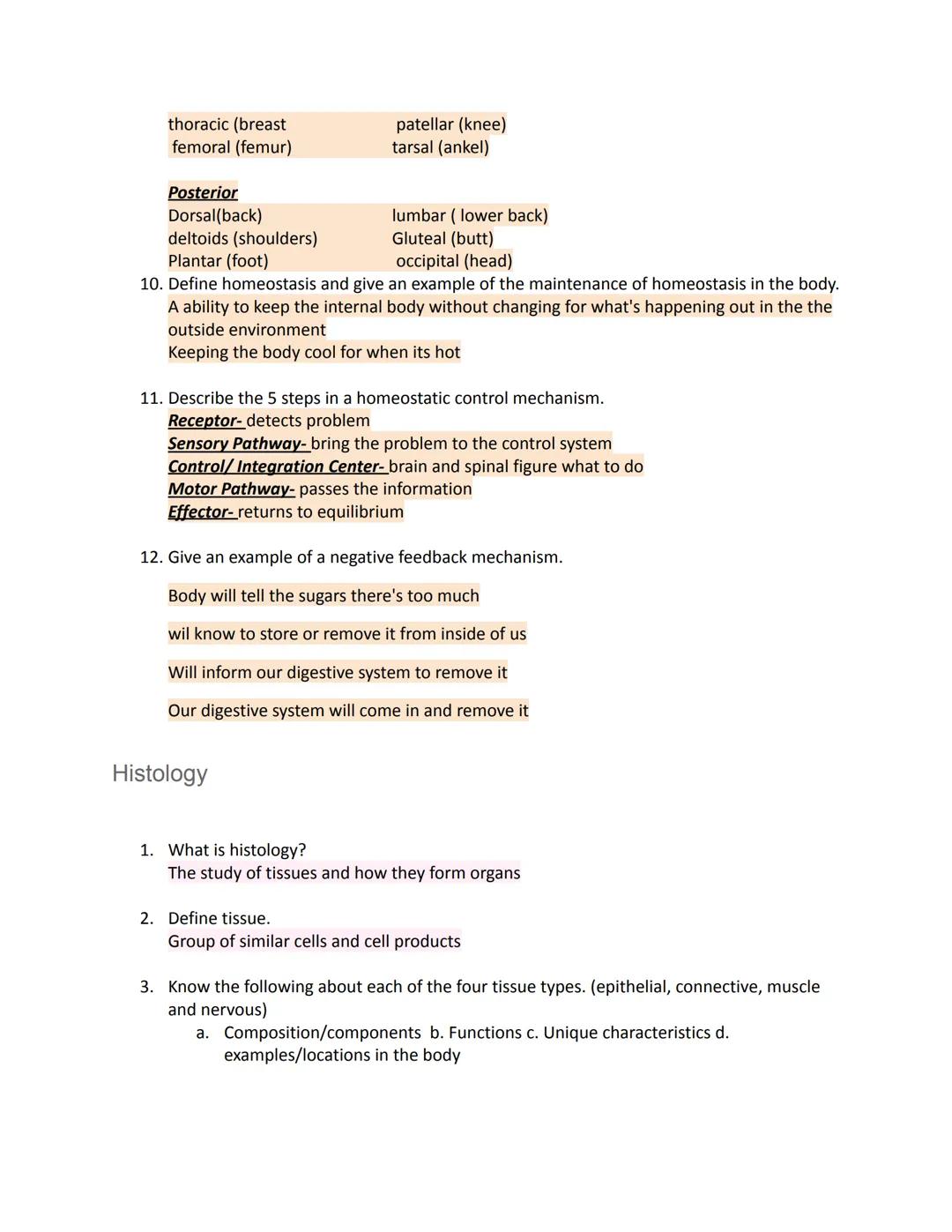 # Study guide for Unit One

Orientation

1. Define: Anatomy
The structure of the body and the body parts

2. Define: Physiology.
The functio