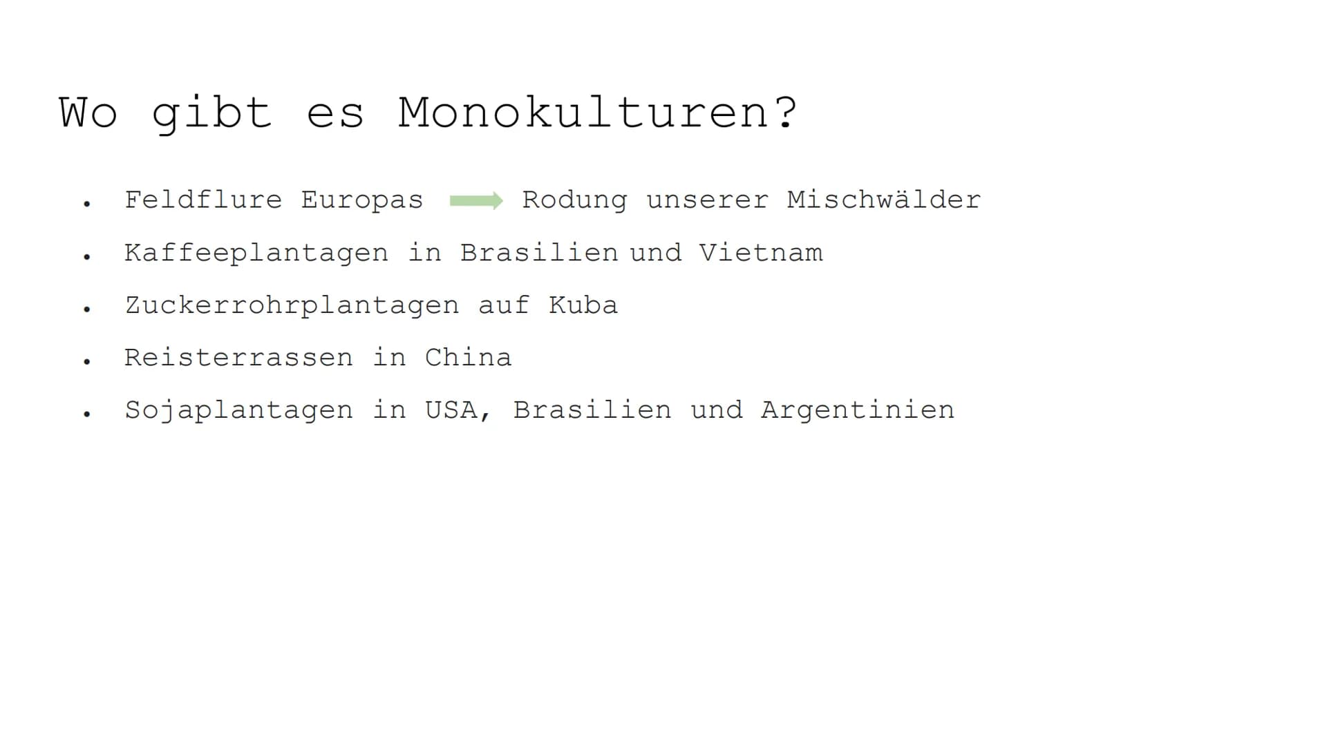 Monokulturen und
Schädlingsbekämpfung # Paläodithikum (Altsteinzeit)
ca. 2.6 Mio. - 10000 v. Chr

Störungen des ökologischen Gleichgewichts
