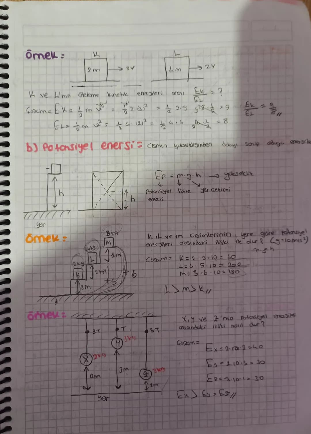 M=4kg

dmek

B

→F=SON

Örnek:

8m

a) f'in yoptige s
W-fx 50.8 = 400

b) sartunme kurretinin yaptıyı is

015.4.10

20-8=160

net is kas dur