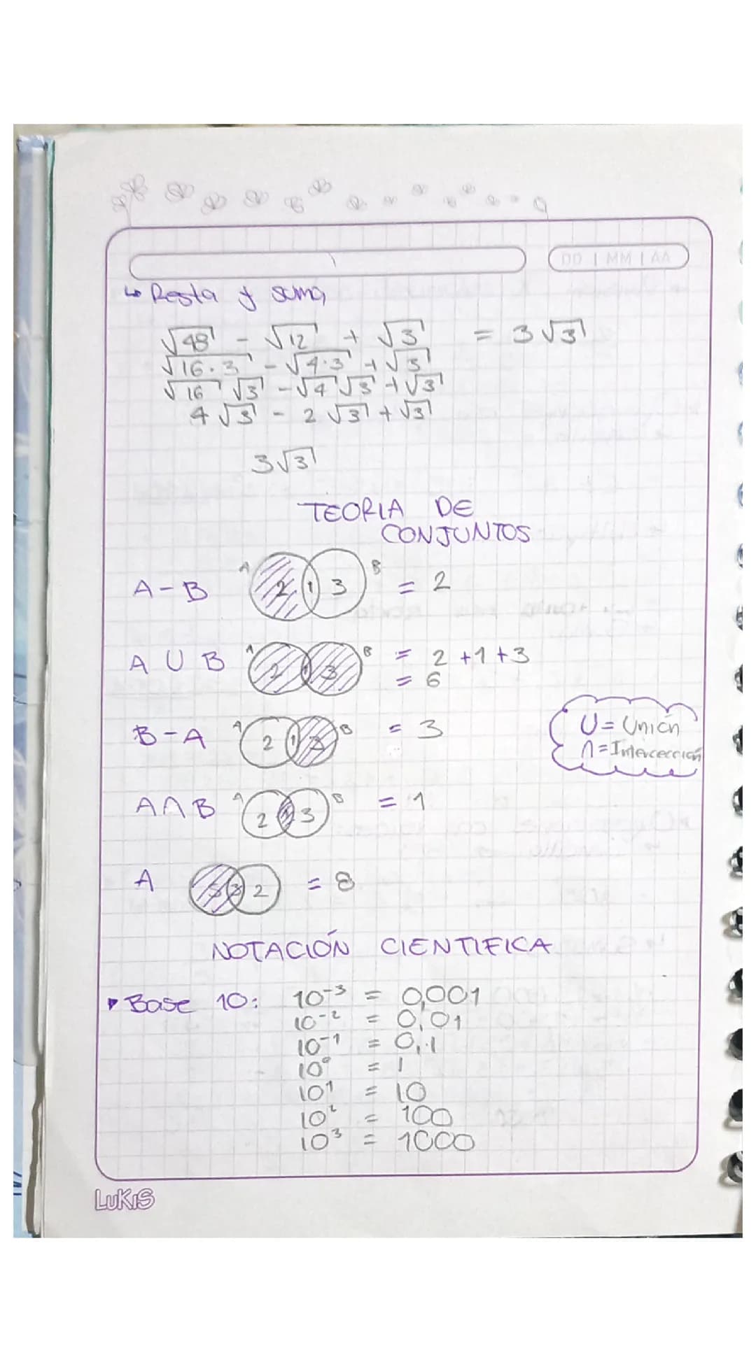 ARITMETICA

12 03 24

CLASIFICACIÓN DE LOS
NÚMEROS

- Números naturales (N): Positivos

L {1,2,3,4...}

- Números enteros (2): Negodwos, por