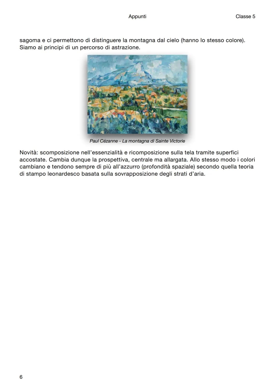 Appunti
Classe 5

# Storia dell'arte

# Paul Cézanne

## Introduzione

Paul Cézanne viene annoverato tra i neoimpressionisti perché vuole da