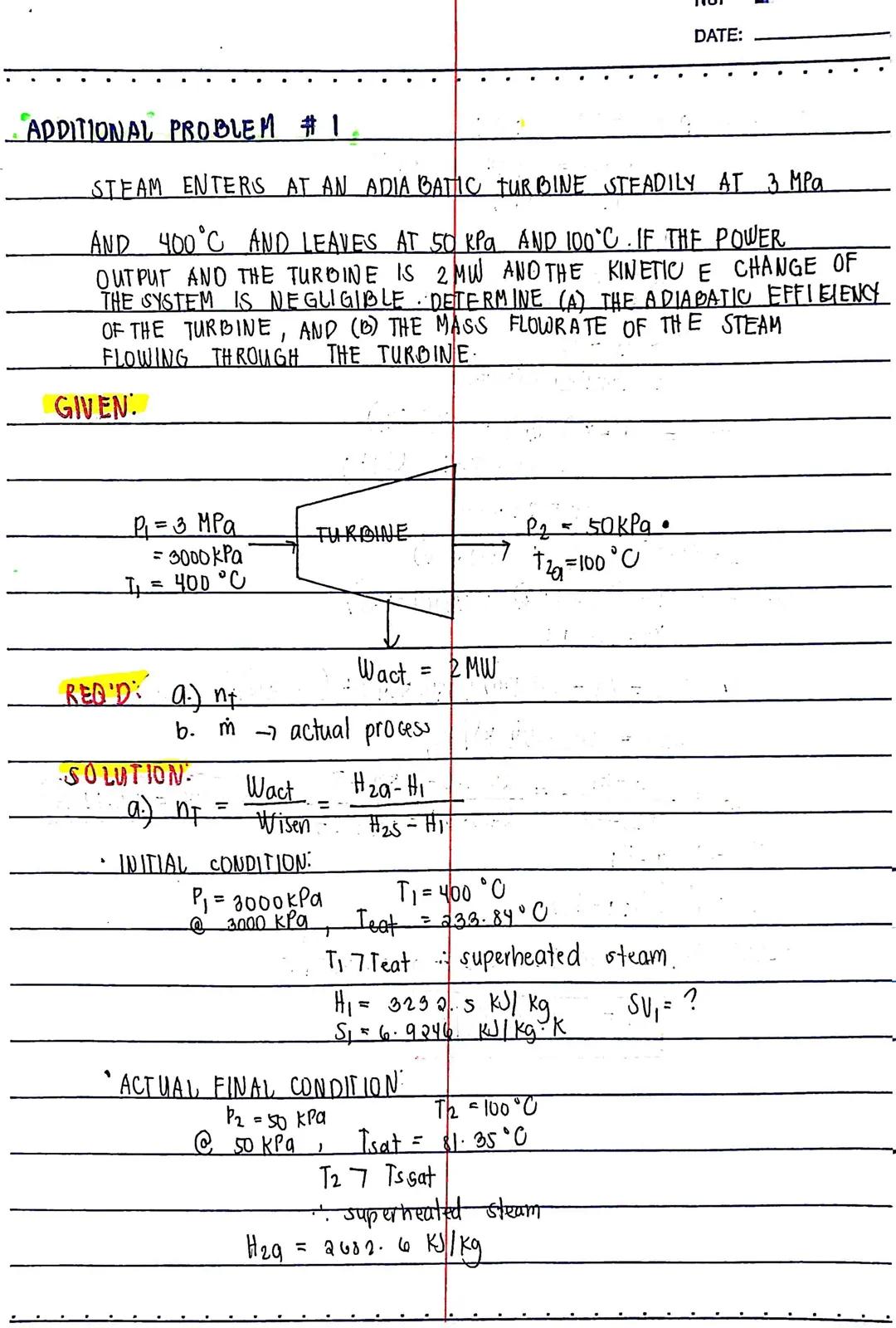 NO:
DATE:
BASIC CONSIDERATION'S IN THE ANALYSIS OF POWER CYCLES
IPELIZATIONS & SIMPLIFICATIONS
1. Thy cycle does not involve any fiction
d
2