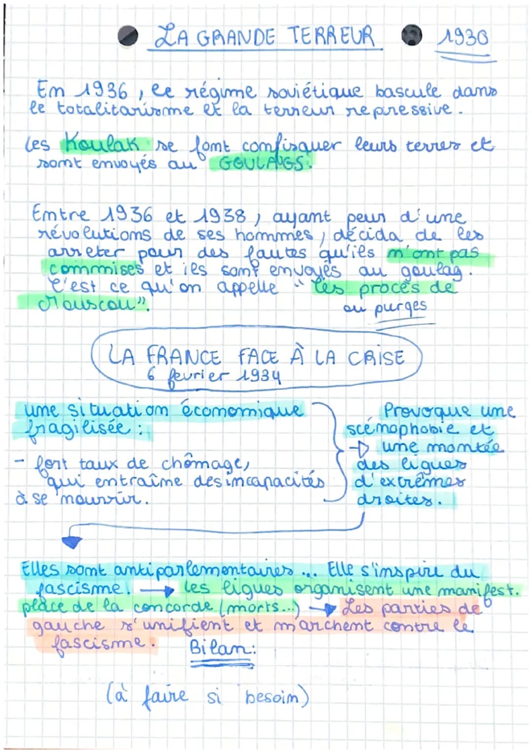 # Histoire

3ème CHP 2

Régimes totalitaires et démocratie dans
l'Europe des années 1930

APRÈS LA MERE GUERRE MONDIALE...

Des gouvernement