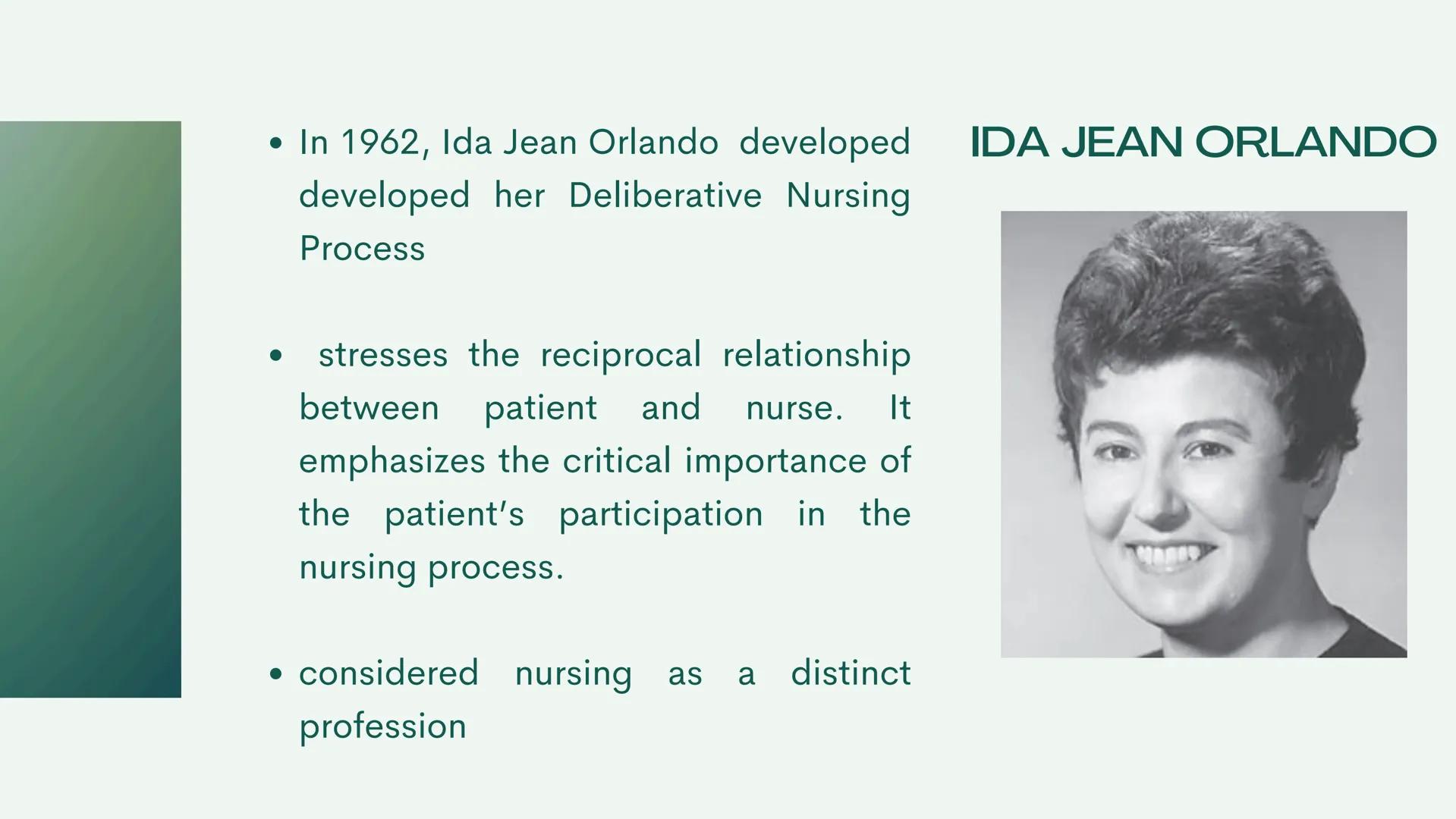 NCM 100:
TFN HX OF NURSING THEORY
EARLY
FOUNDATIONS:
19th century -
1860, Florence Nightingale
defined nursing in her
“Environmental Theory.
