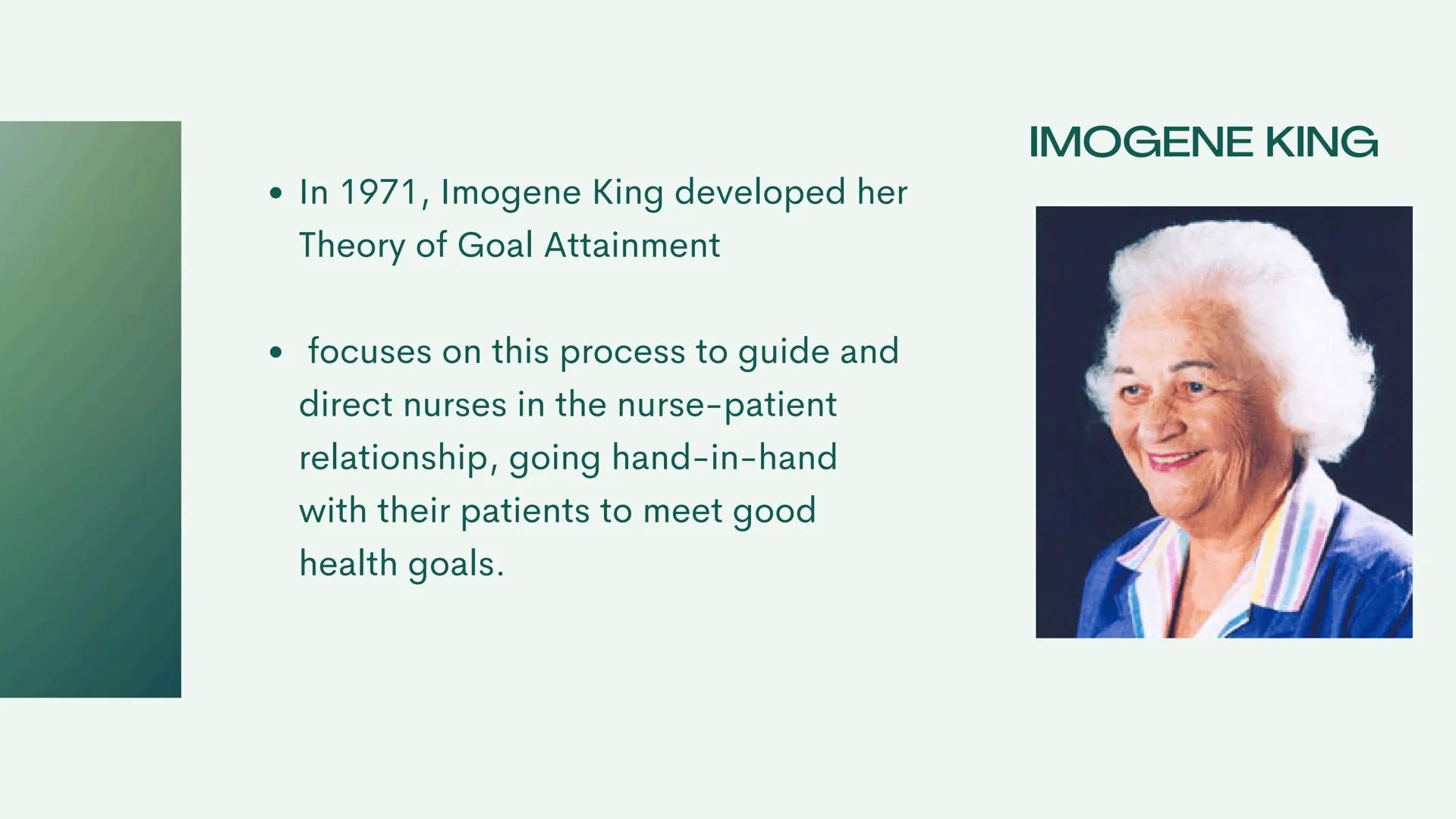 NCM 100:
TFN HX OF NURSING THEORY
EARLY
FOUNDATIONS:
19th century -
1860, Florence Nightingale
defined nursing in her
“Environmental Theory.