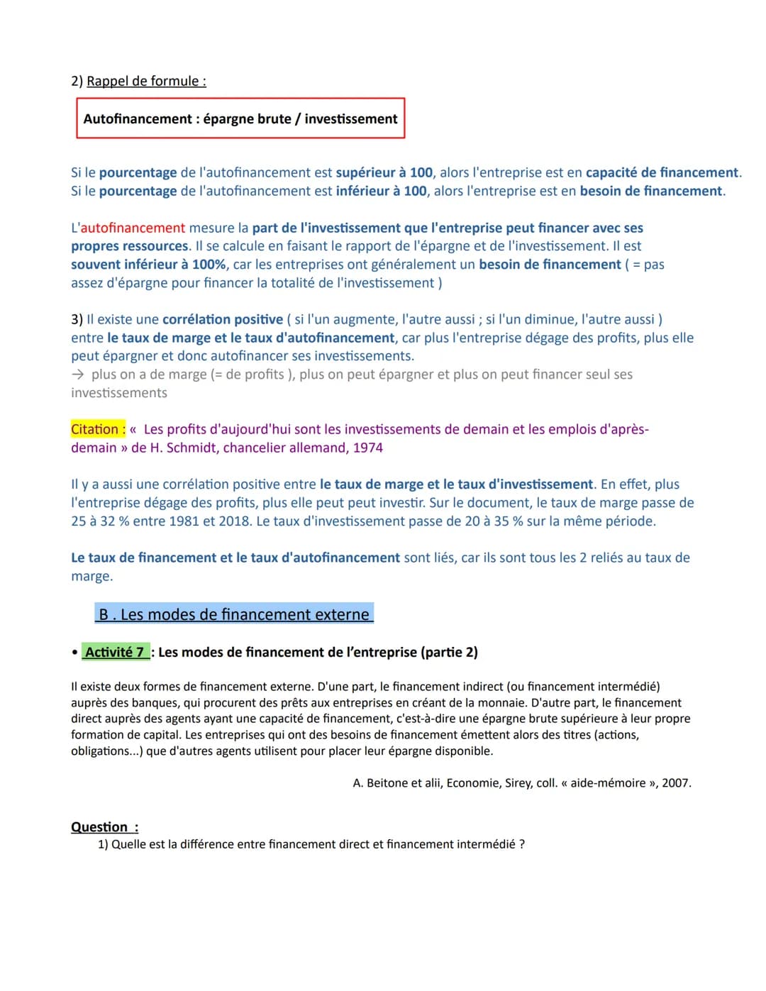 # Chapitre 6 - Comment les agents économiques se financent-ils ?

Introduction: Découvrir les notions introductrices au chapitre

* Activité