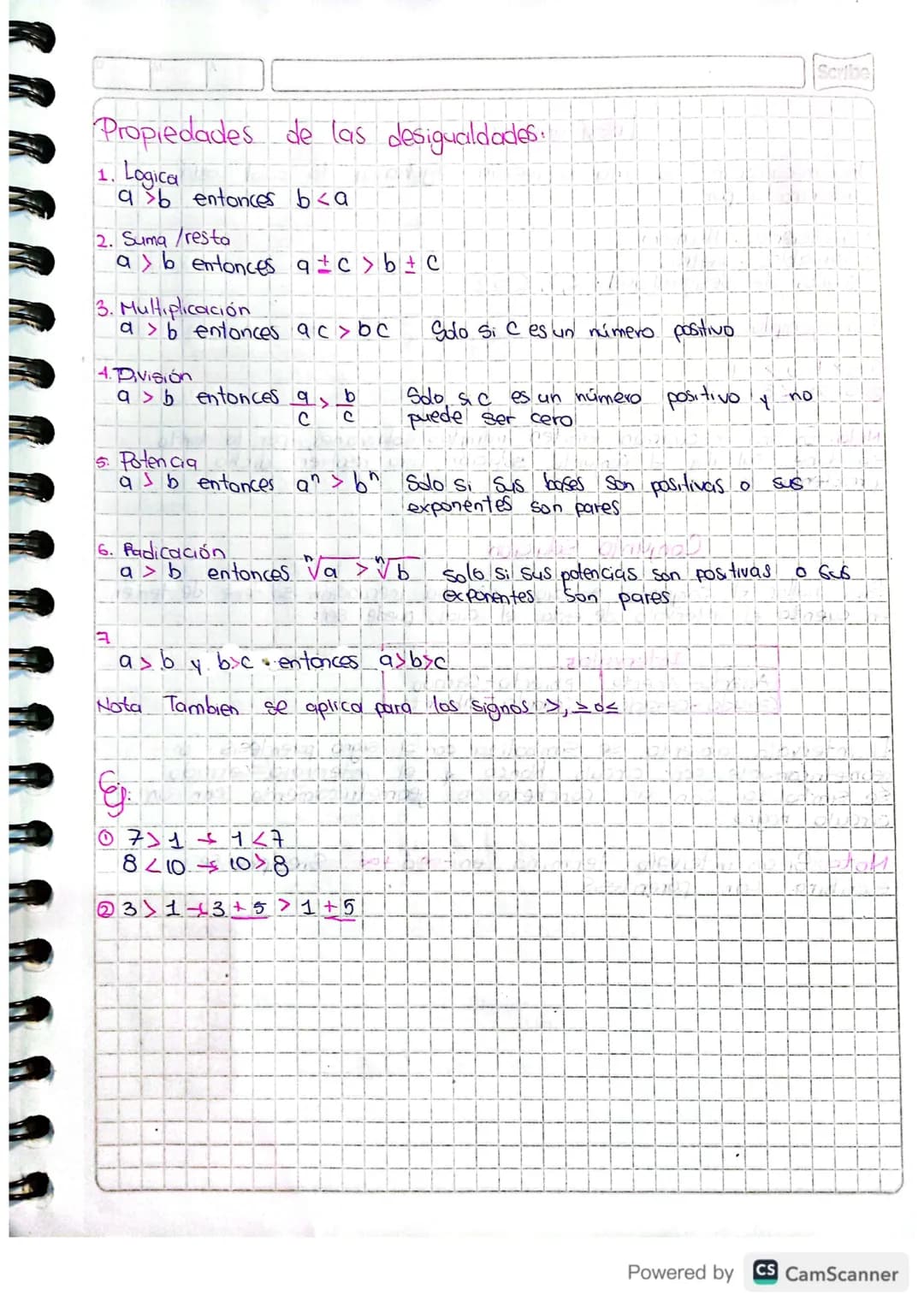 Scribe
13
12
23
Ine Cuaciones
Desigualdades
Desg ad
Una desigualdad es una diferencia entre dos objetos que se
Comparan. Numericamente las d