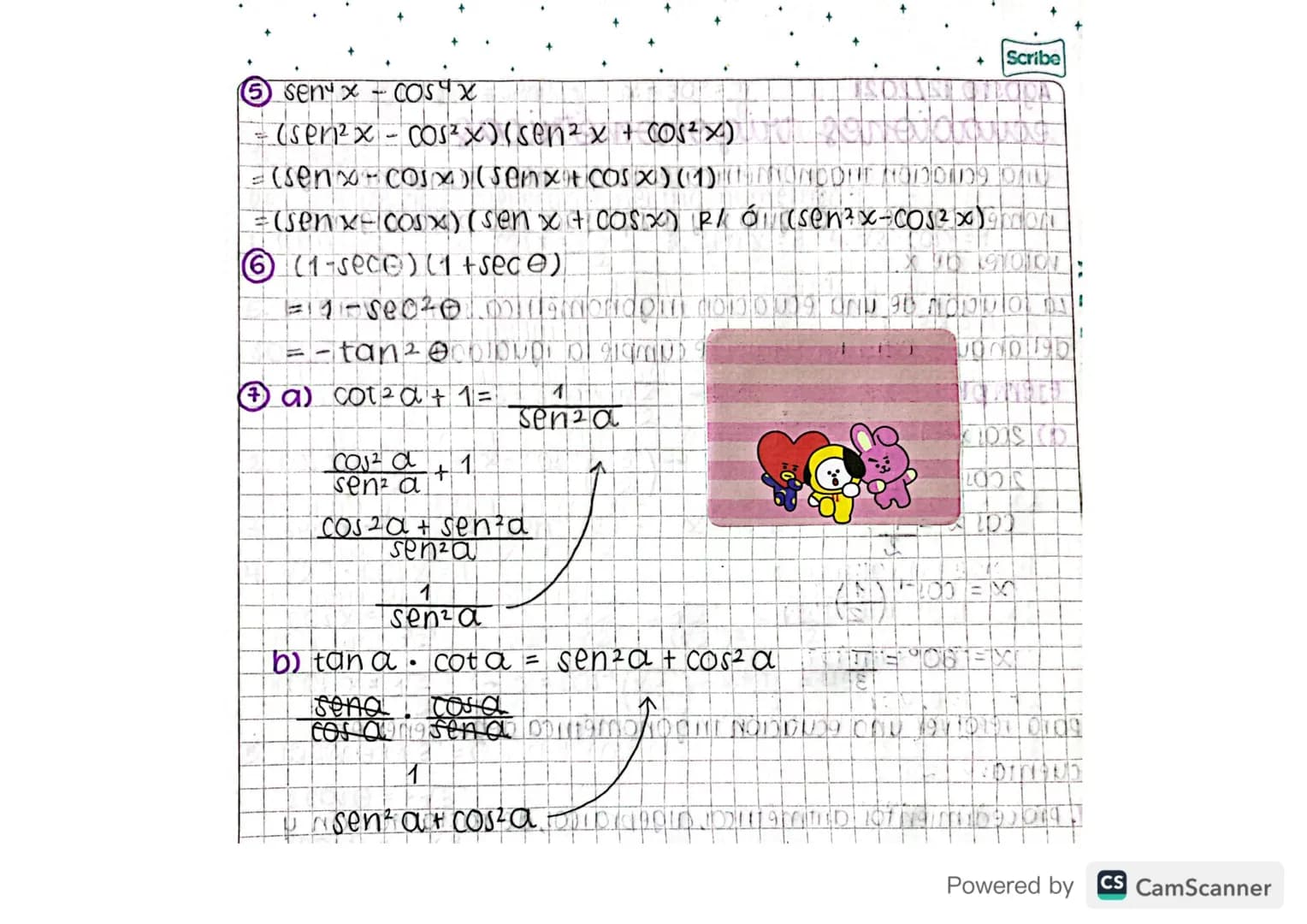 Scribe
Jul10 27/2021
identidad
Es una igualdad entre 2 expresiones que contienen una o mas
variables y que es válida para todo valor de la v