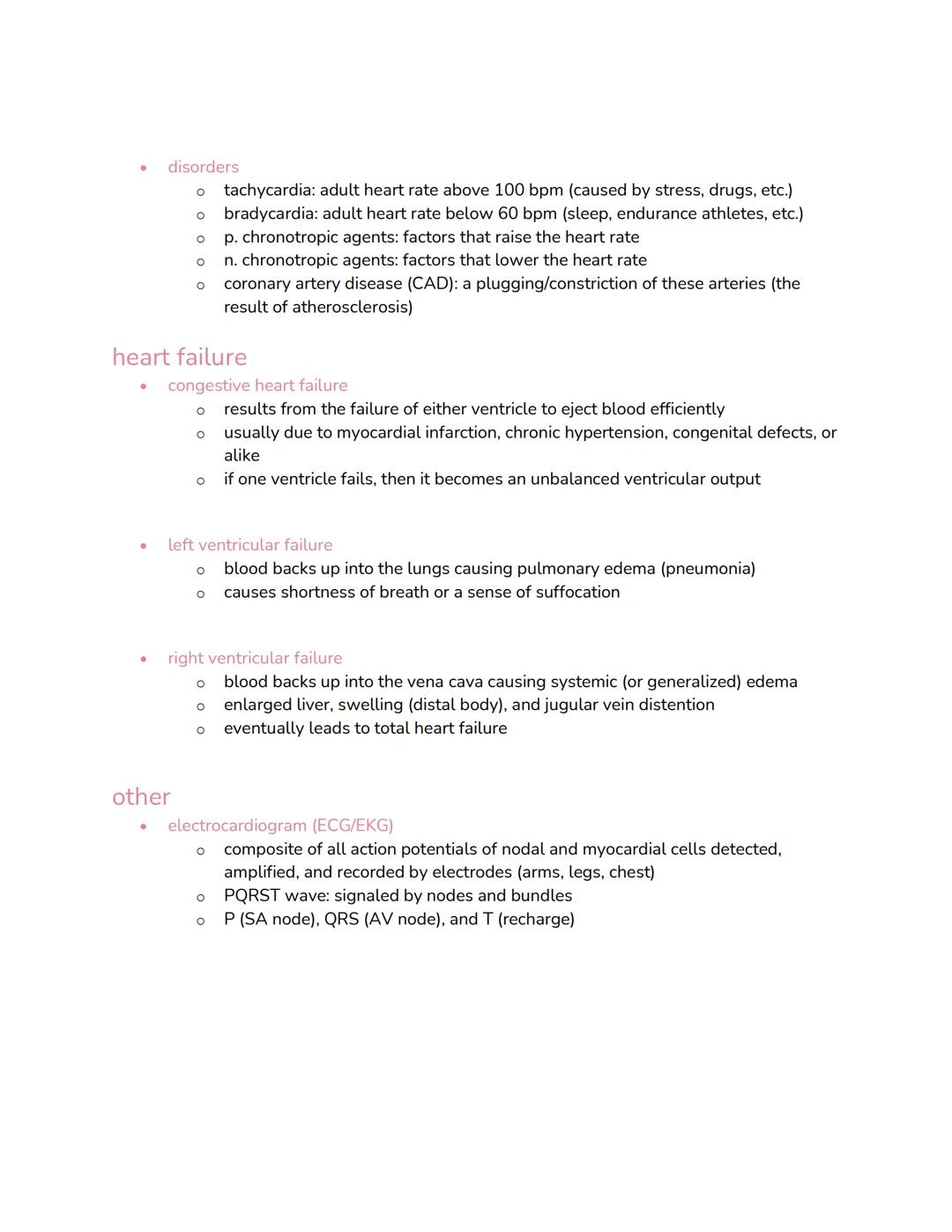 chapter 19: heart and circulatory systems

overview
*   pulmonary circuit
    *   the right side of the heart
    *   carries blood to the l