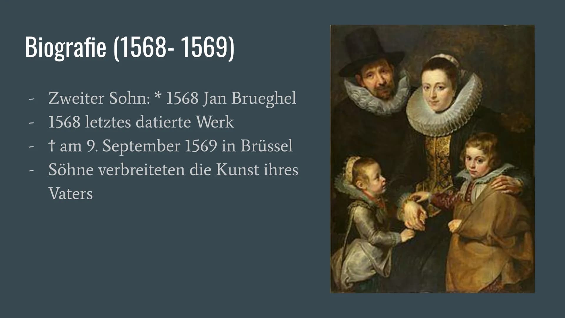 # Pieter Bruegel der Ältere

...

18.08.22 Q1 Kunst RAD # Agenda

- Biografie
- Bruegels Werke und Stil
- Der Konflikt um Bruegels Kunst
- A