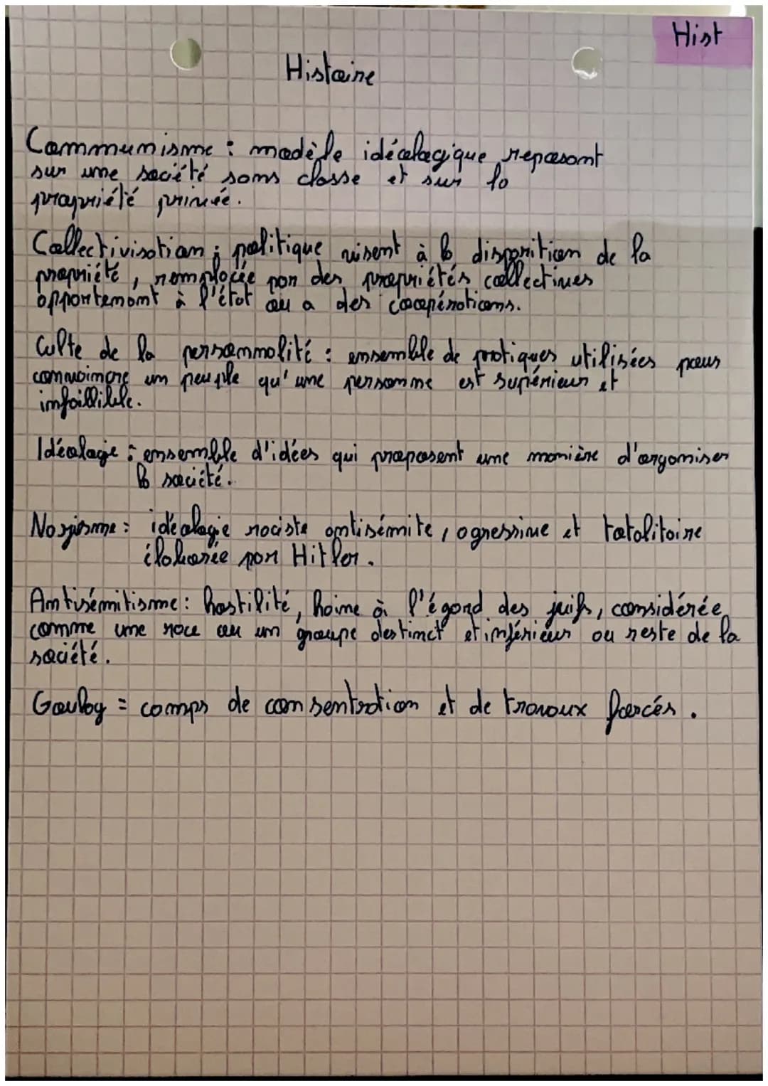 # Histoire

1919: difficulté prelitique et économique.

1929 krock boursier chamoge +30%
Chute de lo popullotion

Depuis 1920 ADOLF HITLER =