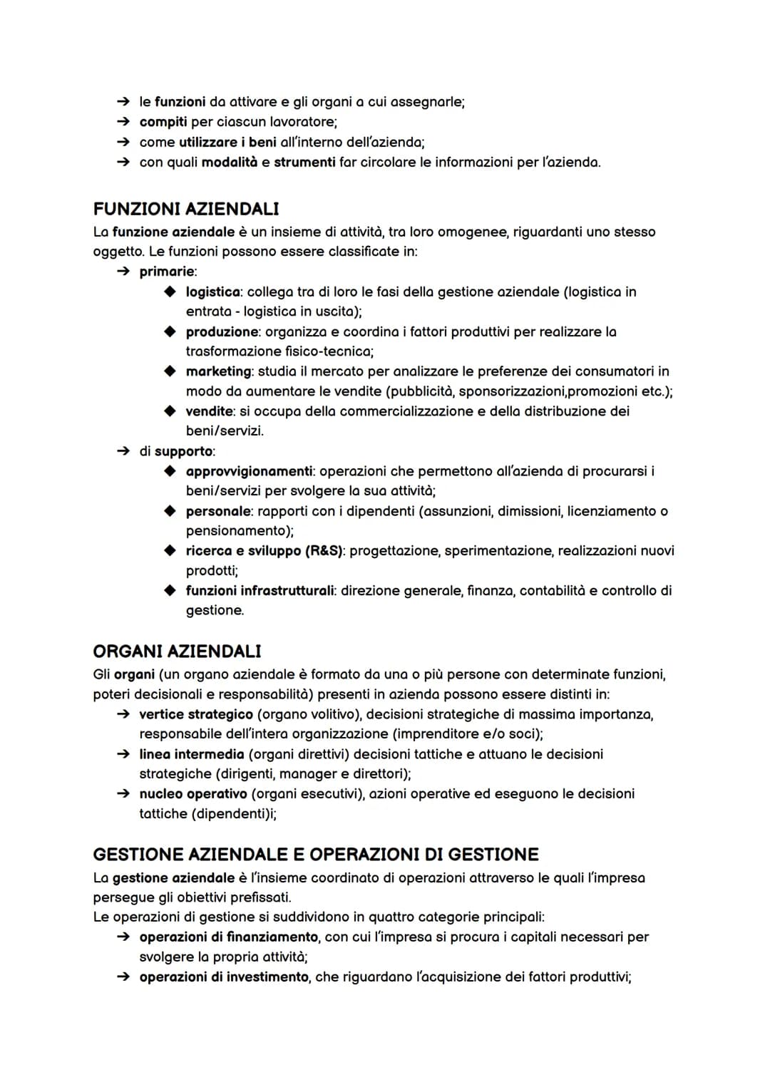 # ECONOMIA - I'AZIENDA

L'azienda è un'organizzazione di persone e di beni destinata a durare nel tempo che
svolge una serie di operazioni, 