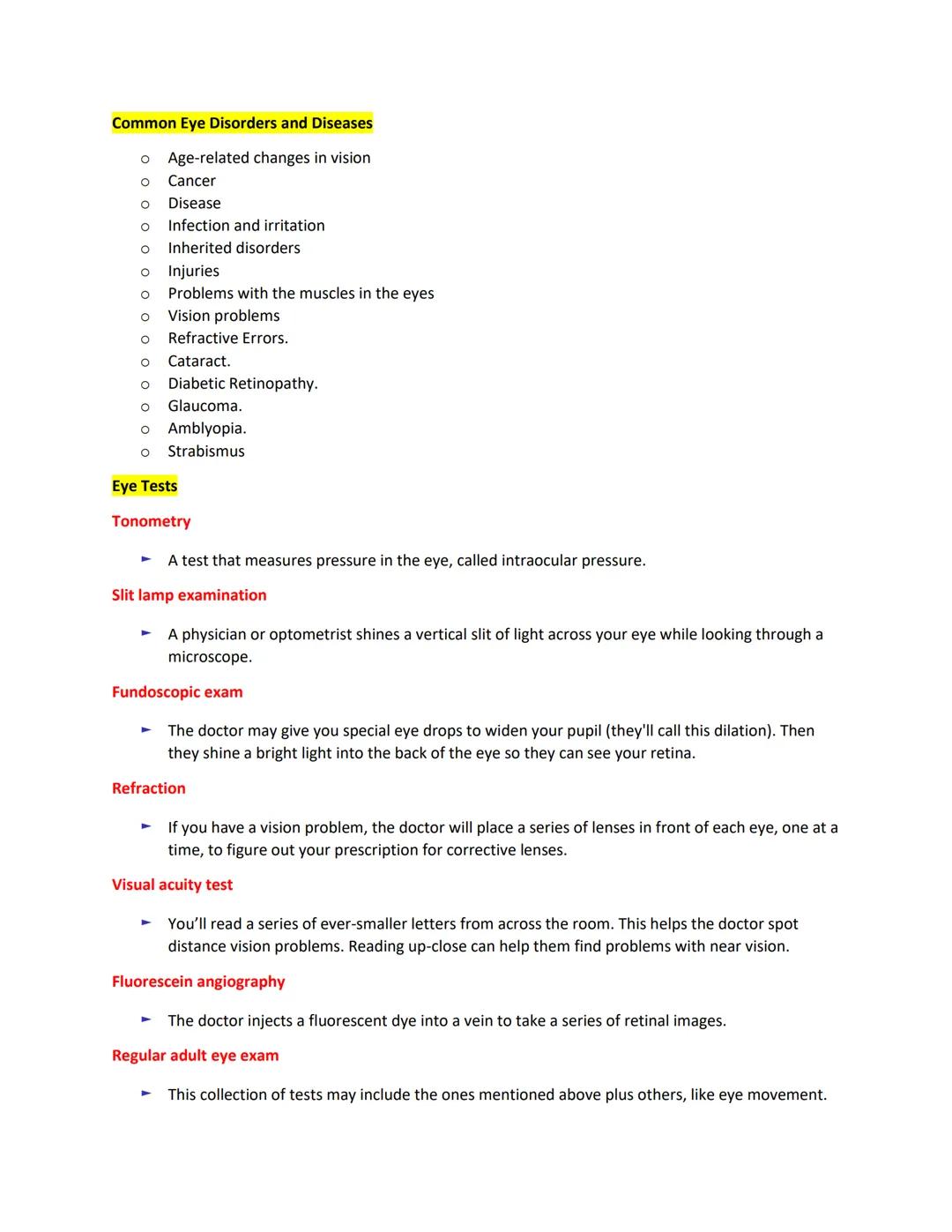 # EYES

PARTS OF THE EYE AND THEIR FUNCTIONS:

Eye anatomy

Muscles
Conjunctiva
Co
Pupil
Sclera
Retina
Vitreous
Optic
nerve

Iris

- the col
