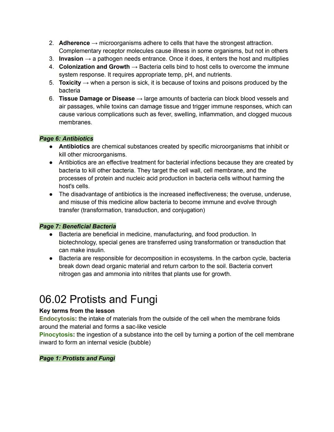# 06.01 Bacteria

Key terms from the lesson
Ribosomal RNA: the RNA inside ribosomes, the organelle responsible for protein synthesis in
all 