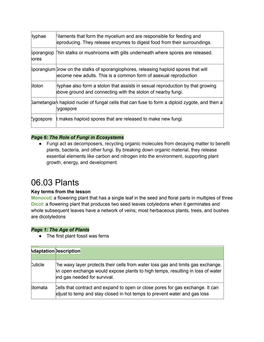# 06.01 Bacteria

Key terms from the lesson
Ribosomal RNA: the RNA inside ribosomes, the organelle responsible for protein synthesis in
all 