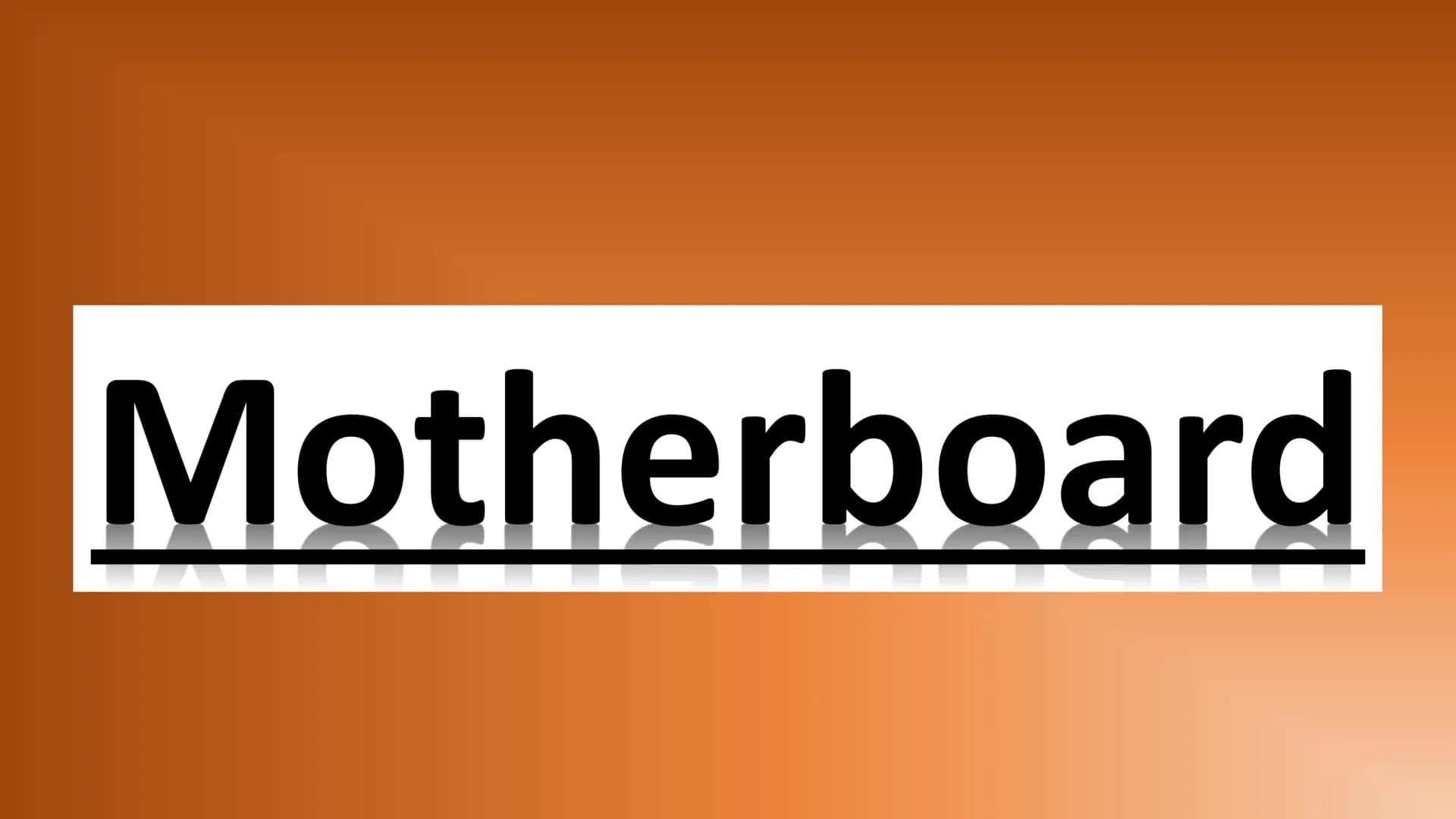 Motherboard # Inhalt

Allgemeines
Aufgaben und Komponeten
Anschlüsse
Bedeutung Onboard
Entwicklung früher und heute
Buissness-PC/Gaming-PC A