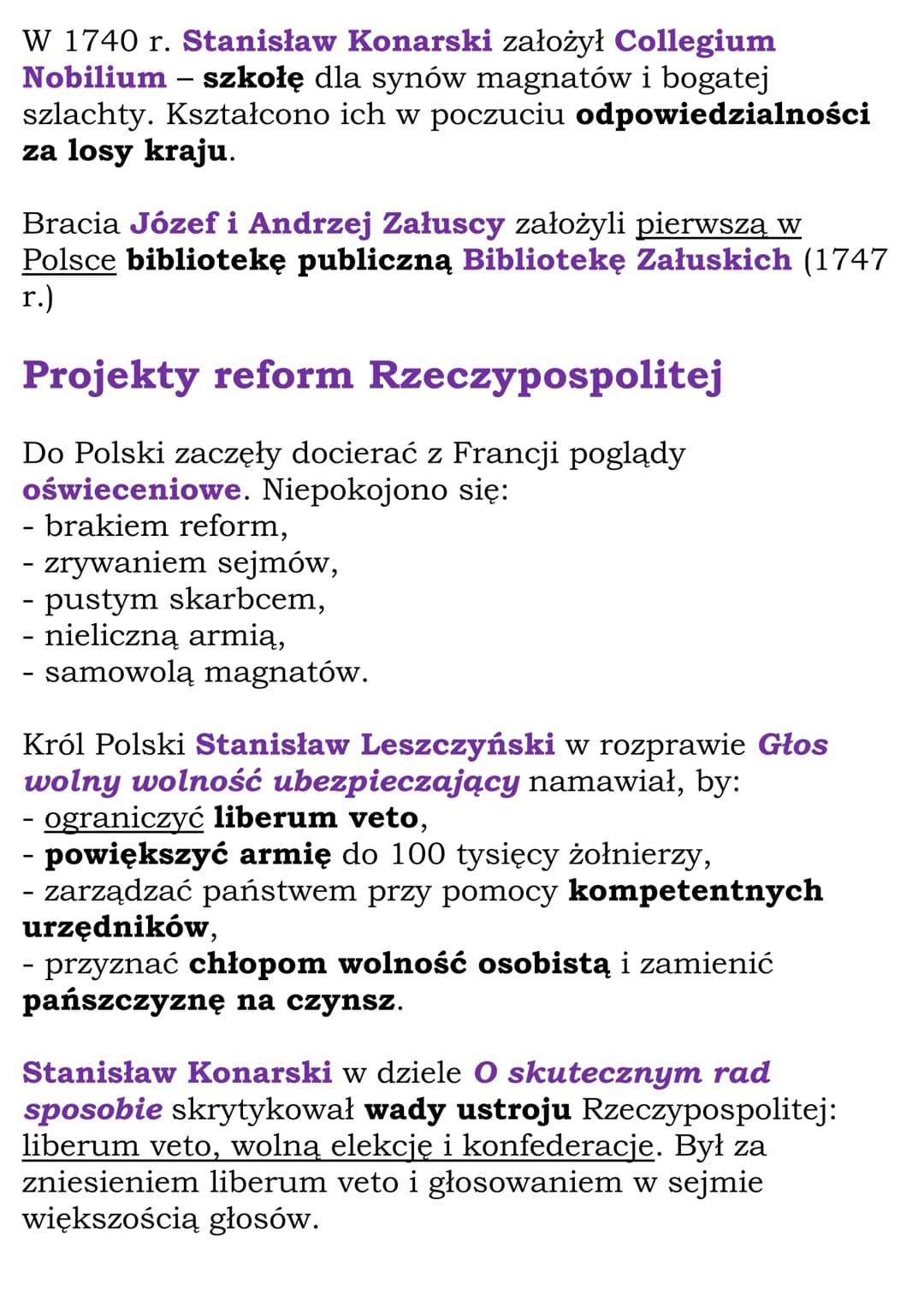 # Upadek Rzeczpospolitej

Cały dział

# 1.Rzeczpospolita pod rządami
Wettinów

1697 r. - koronacja Augusta Il Mocnego

1717 r. - sejm niemy
