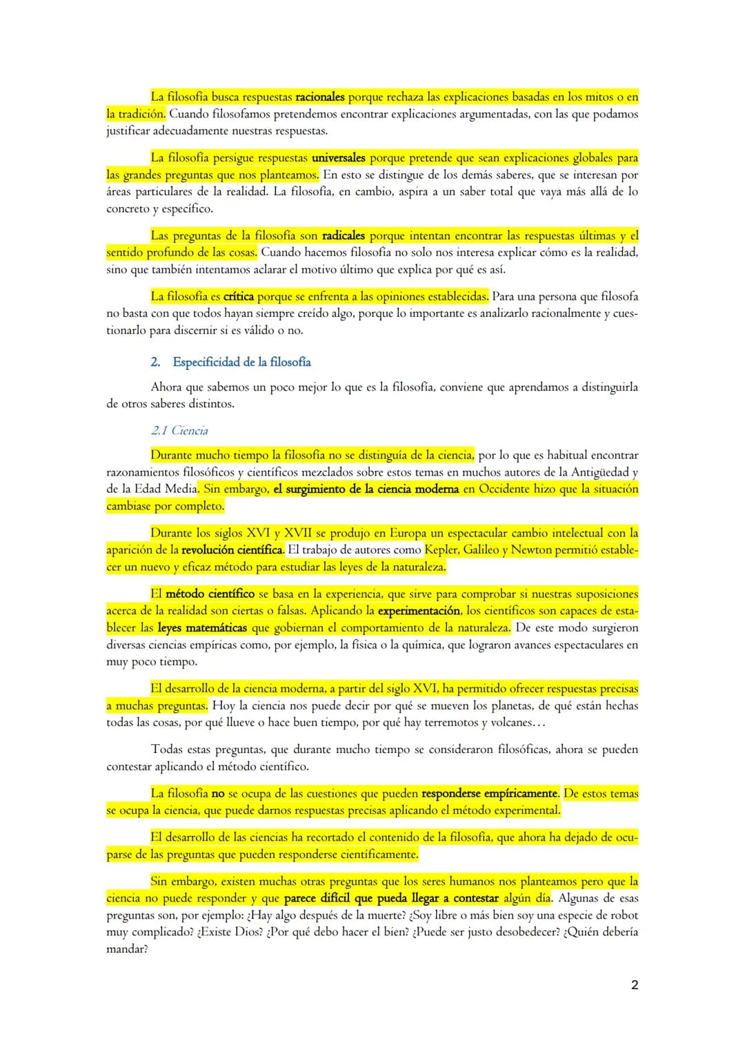 UNIDAD I: FILOSOFÍA
1. Concepto de filosofia
La palabra sofia significa en griego "sabiduría". En la antigua Grecia se llamaba sofós ("sabio