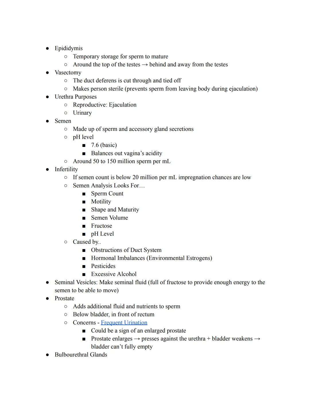 Reproductive System
*   Secrete Sex Hormones
*   Gonads
    *   Male - Testes
    *   Female - Ovaries
*   Gametes
    *   Male - Sperm
    