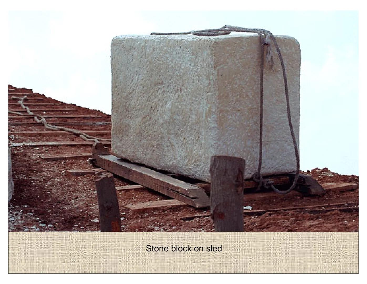 ARCHITECTURE ARCHITECTURE: The
ancient Egyptians built their
pyramids, tombs, temples
and palaces out of STONE,
the most durable of all
buil