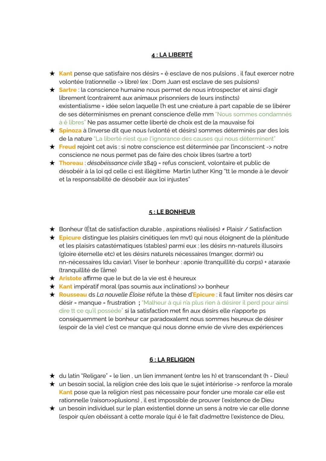 # 1: LA CONSCIENCE

★ conscience spontanée: é présent, en éveil
★ conscience morale: Descartes doute méthodique: les sens sont trompeurs don