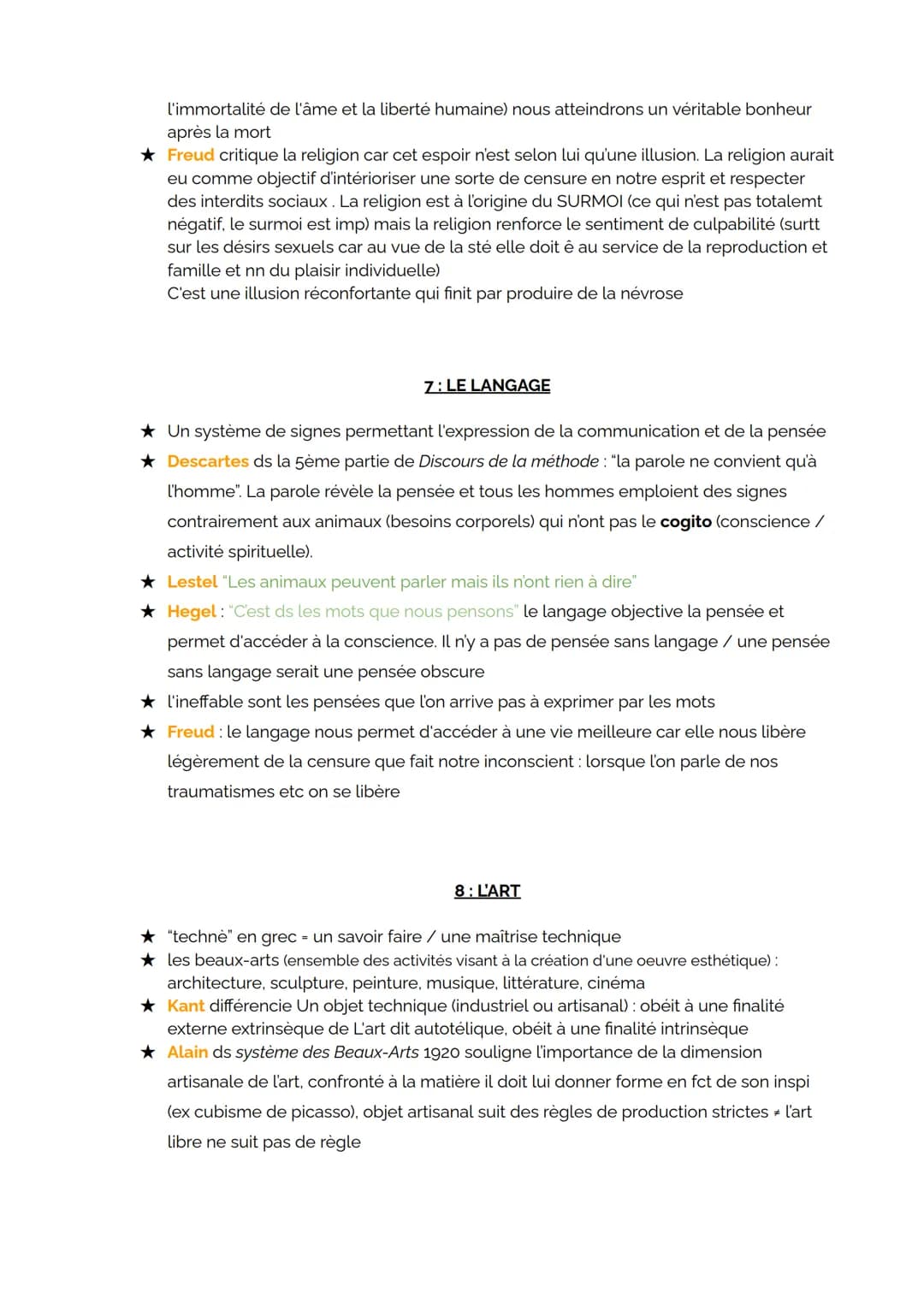 # 1: LA CONSCIENCE

★ conscience spontanée: é présent, en éveil
★ conscience morale: Descartes doute méthodique: les sens sont trompeurs don