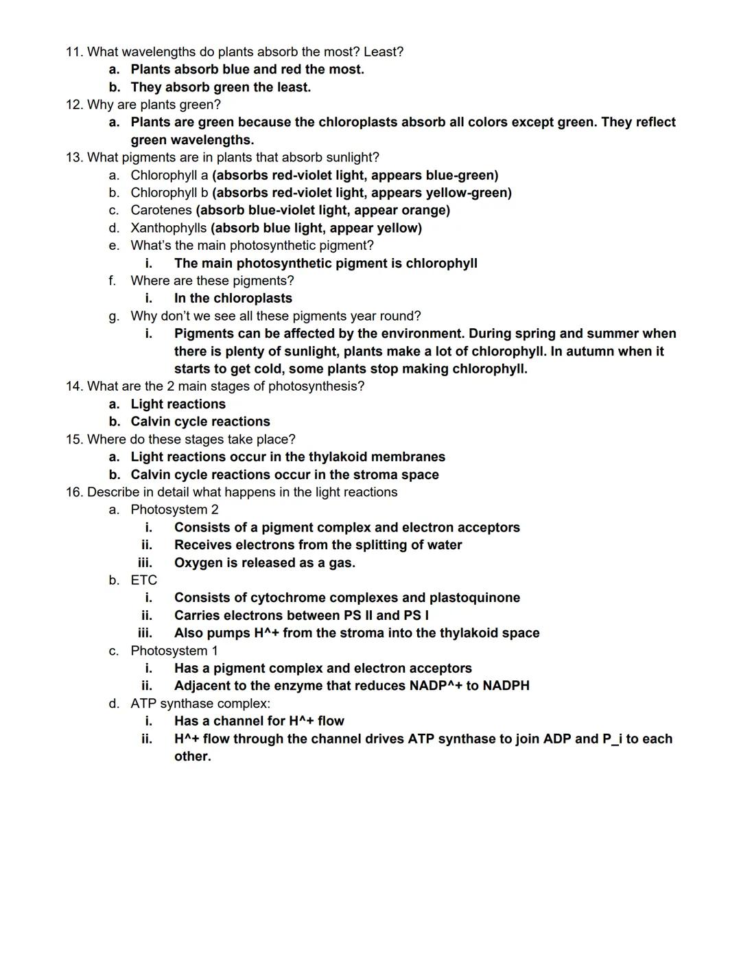 # BIOL 1406 CH 7 Photosynthesis Outline

Learning Outcomes:

Photosynthetic Organisms

Explain how autotrophs are able to produce their own 