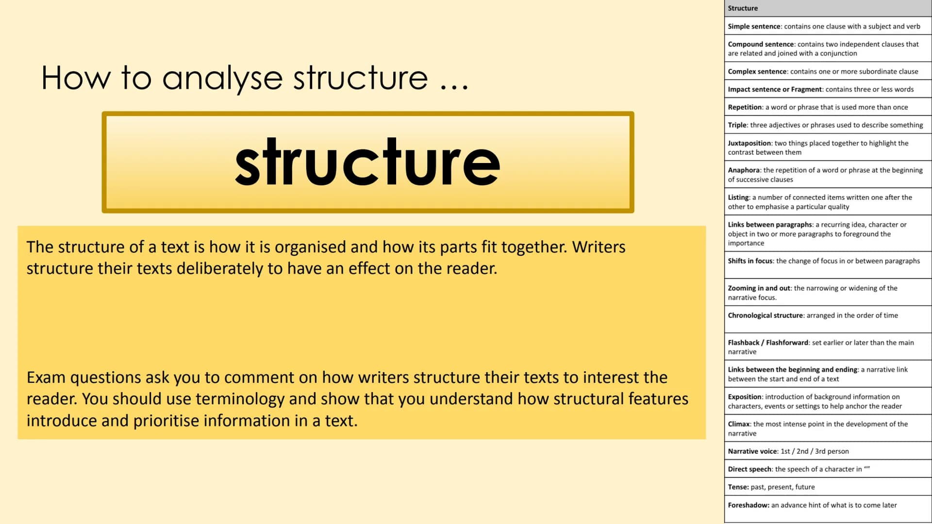 # English Language Paper 1

(AQA) # Paper 1 Overview

Language Paper 1 has 5 questions in total:

*   Q1: List 4 things about the text... [4