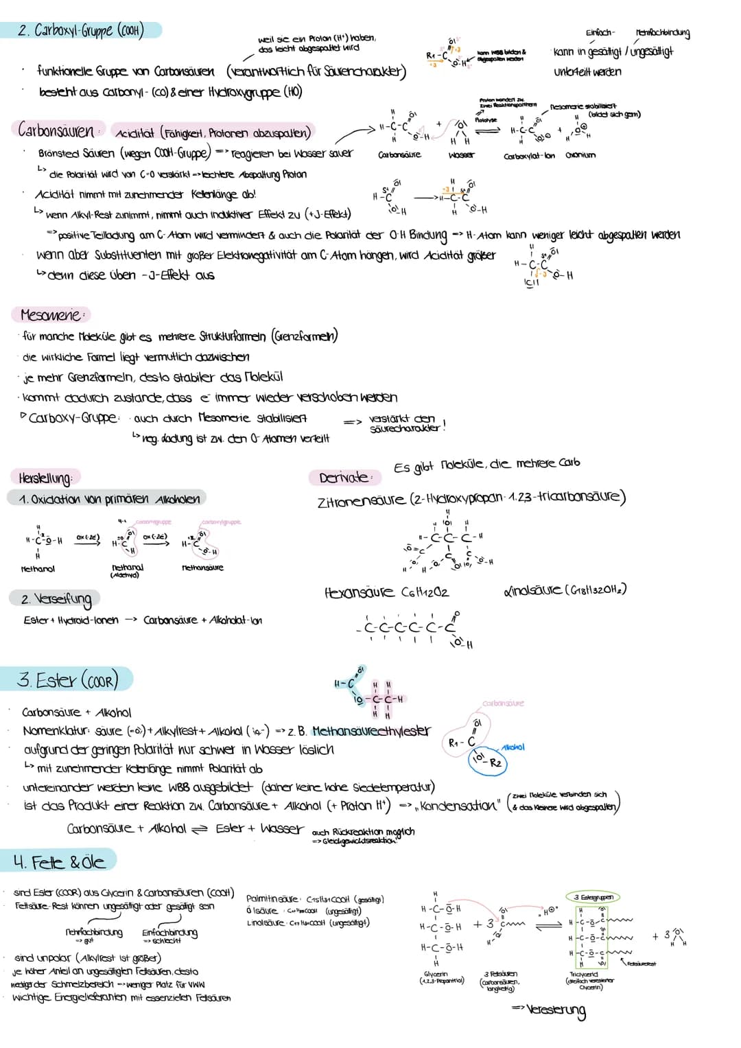 # Chemie Klausur - Carboxyl gruppe - Q1

1. Carbonylgruppe (Co-Gruppe)

*   ist funktionelle Gruppe von zwei Stoffklassen.
*   weil sie an v