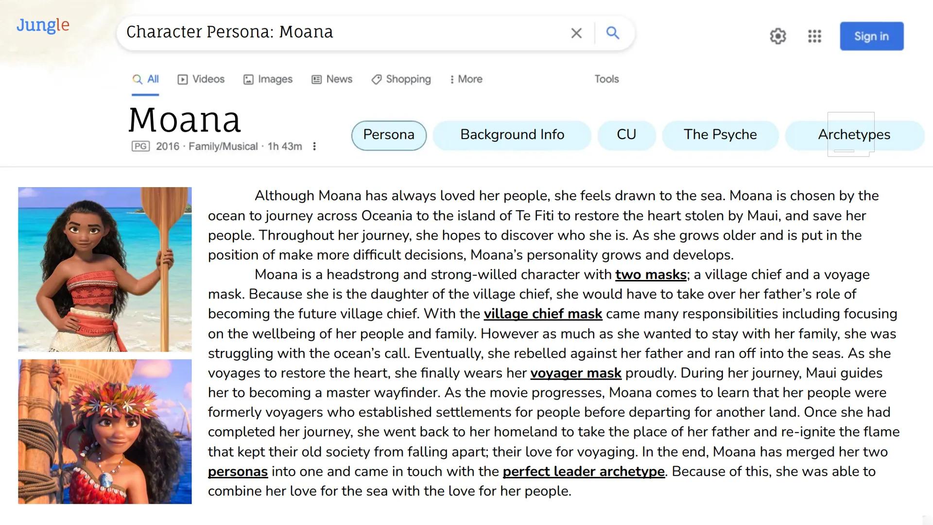 Period 5

Jungian Ideas &
Concepts in Film:
Moana

Carly Quach Jungle
Moana: Film Synopsis
Q All ►Videos Images News Shopping : More Tools S