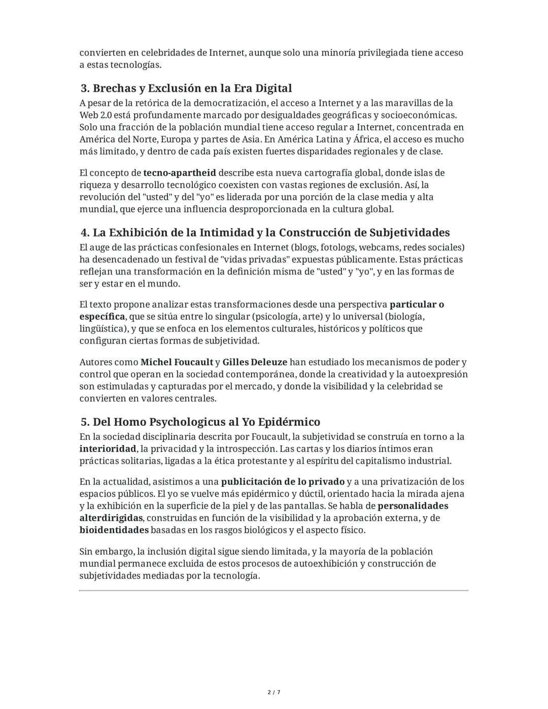 La intimidad como espectáculo
1. El Yo en la Era Digital: De Nietzsche a la Web 2.0
El texto inicia con una evocación de Nietzsche y su obra