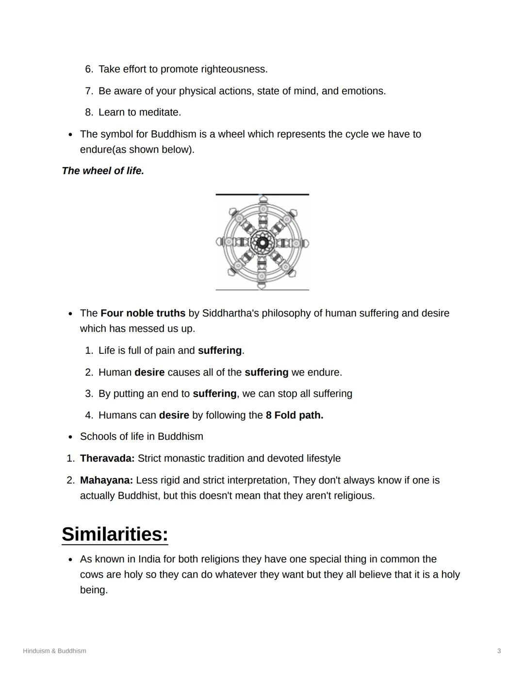 # Hinduism & Buddhism

Status Done

= Tags History

Hinduism

- It is a mix of Monotheistic, polytheistic, monistic, and more.
- More than 8