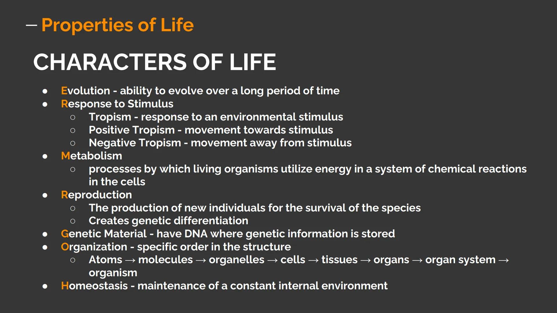Biology

Topic Overview:

• Properties of Life

• Cell Biology

• The Cell Cycle

• Genetics

• Metabolism

• Taxo-ecology - Properties of L