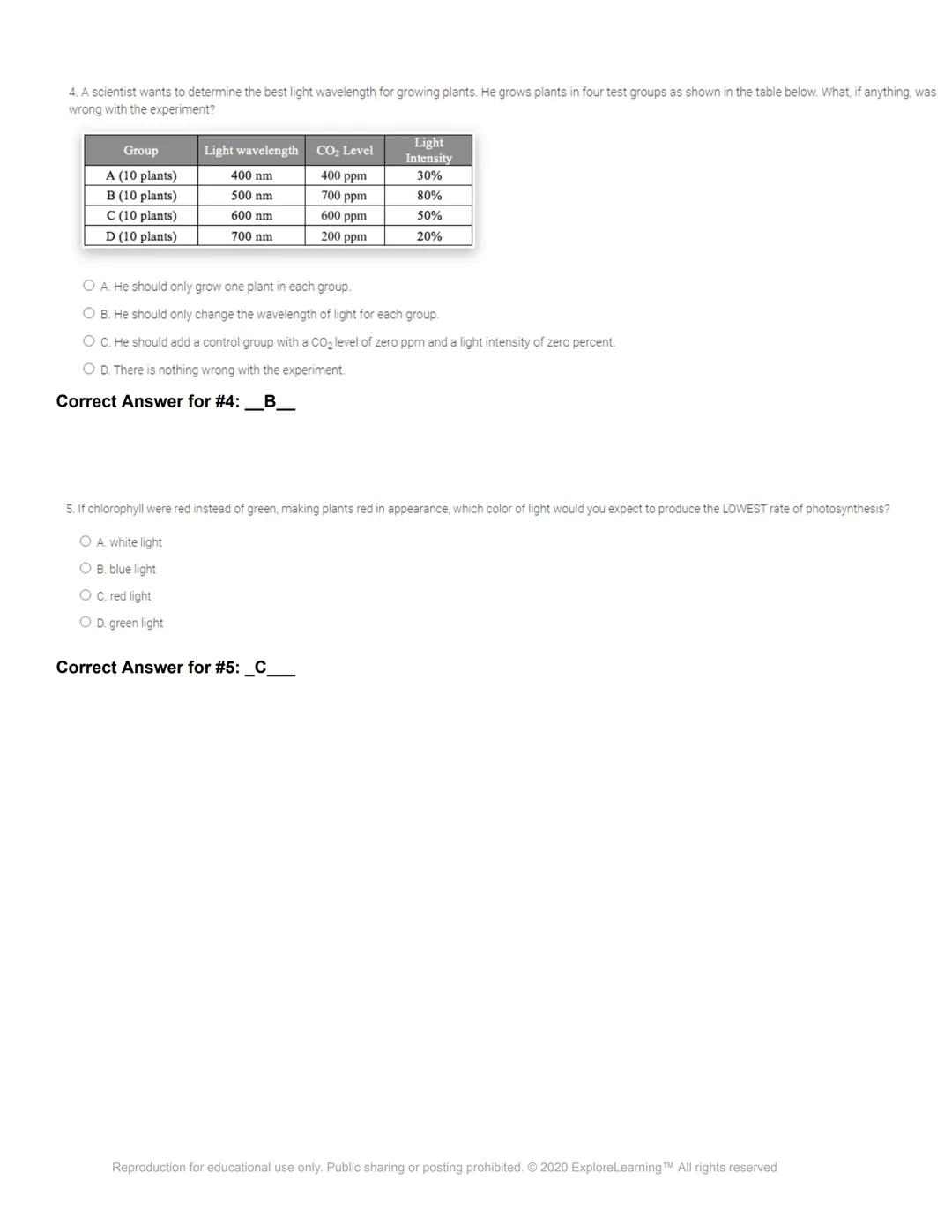 # Gizmos

Name: Katie Whitson 1st hour

Date: 9-30-2020

## Student Exploration: Photosynthesis Lab

Directions: Follow the instructions to 