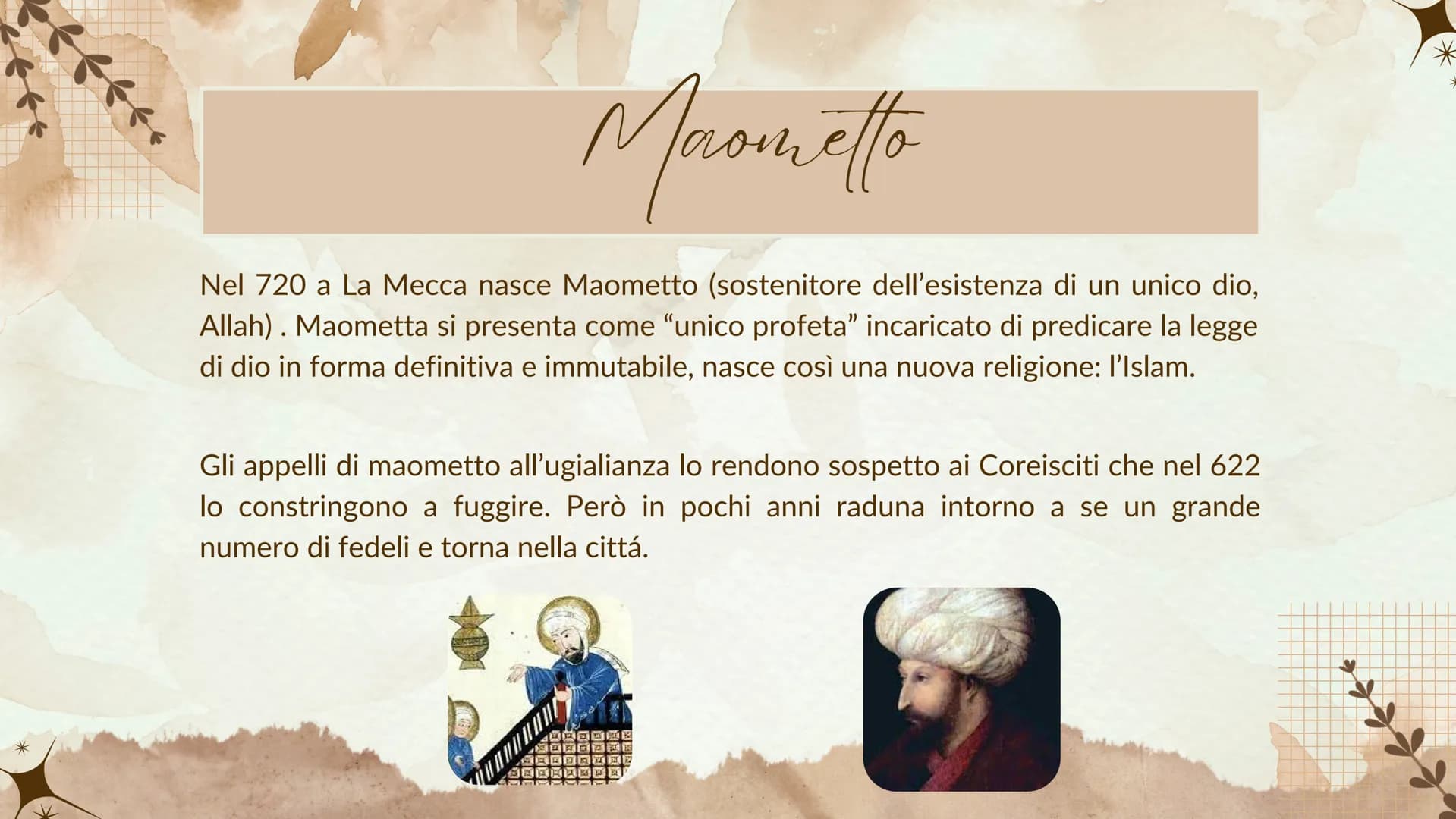 # GLI ARABI # gli arabi e la religione

Nel VIII inizia l'espansione degli arabi (popolo proveniente dalla penisola
araba organizzato in tri
