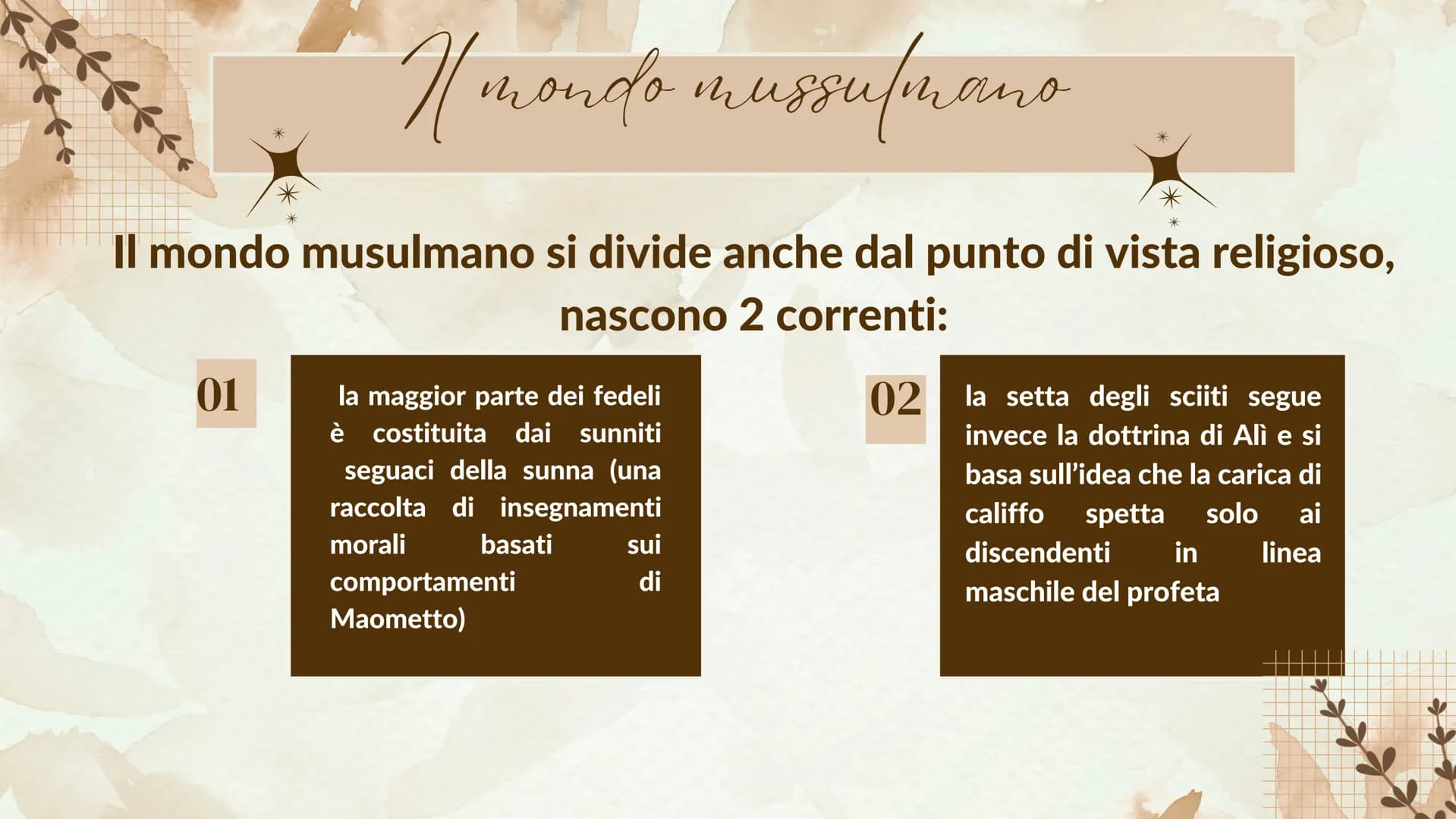 # GLI ARABI # gli arabi e la religione

Nel VIII inizia l'espansione degli arabi (popolo proveniente dalla penisola
araba organizzato in tri
