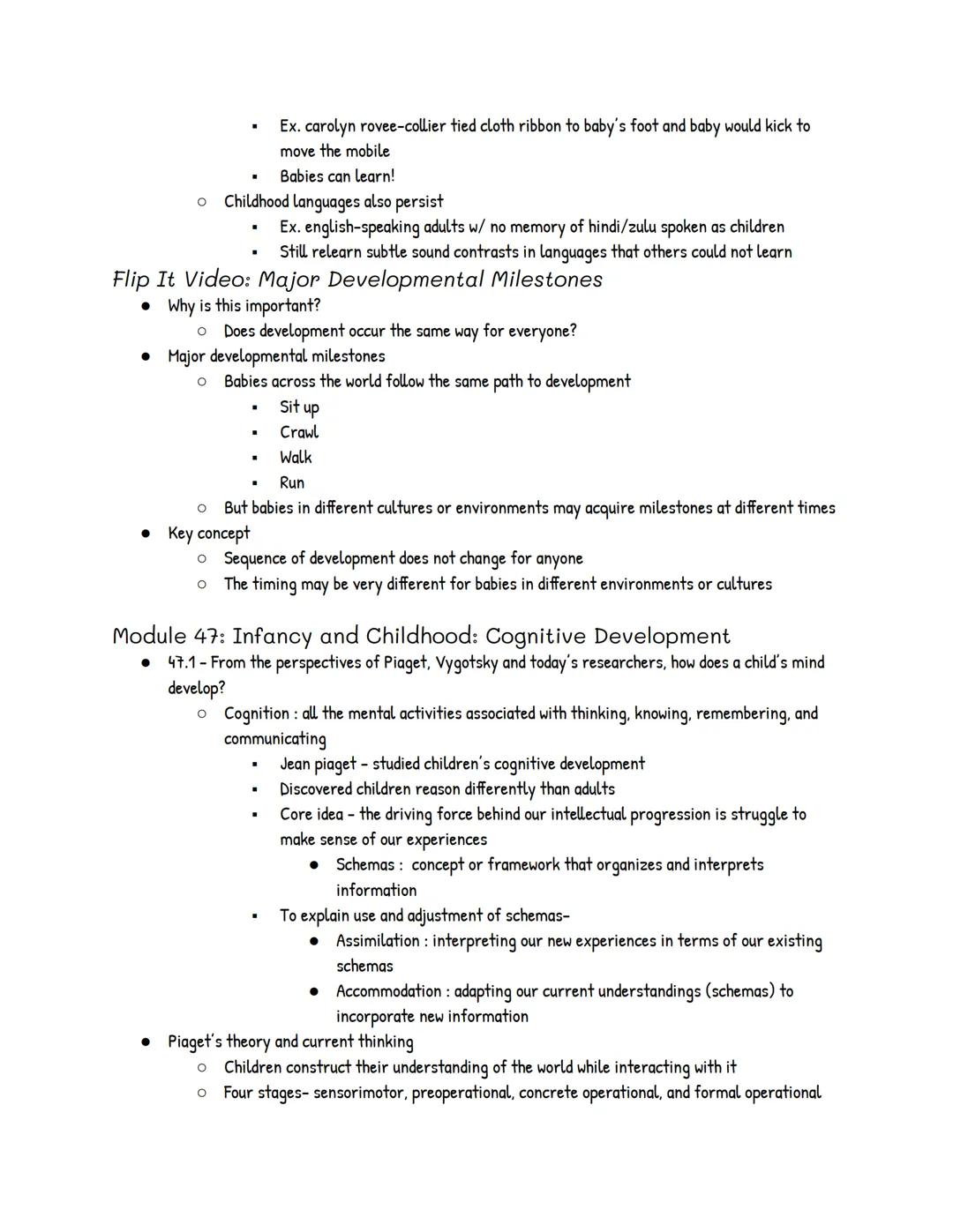 # UNIT 9: Developmental Psychology

Module 45: Developmental Issues, Prenatal Development, and the
Newborn

*   45.1 - What three issues hav