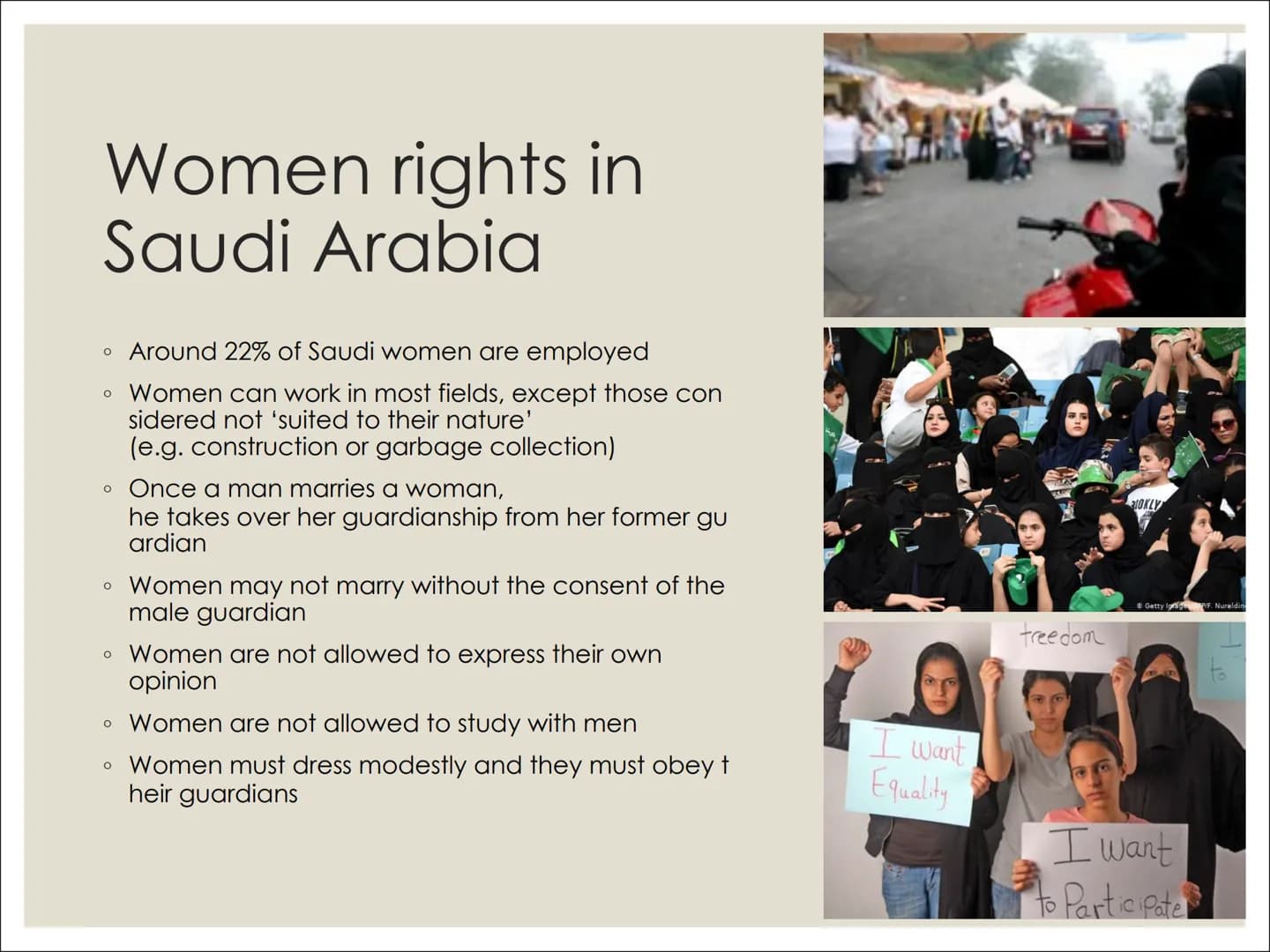 WOMEN AND
HUMAN RIGHTS # Content

Women/human rights in general (Denise)
The history of women rights (video)
Women rights in Germany (Johann