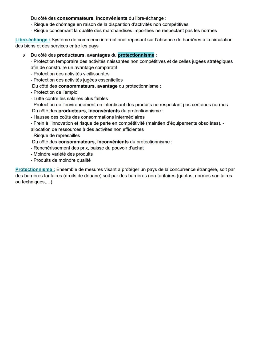 # Sciences, Économies et Sociales

# Économie: Quels sont les fondements du
# commerce international et de
# l'internationalisation de la pr