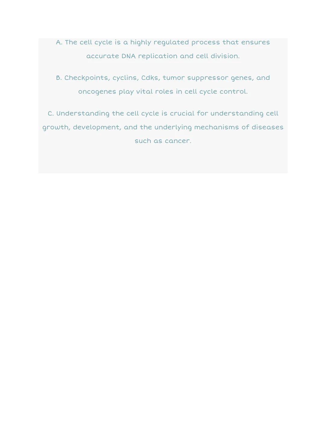 ## 4.6 Cell Cycle

S

INTE
G2

Prophase XXXX

MITOSIS

SRPHASE

G1

2 cells

Metaphase

Anaphase

Telophase

Cytokinesis

Go

Cell Cycle

I.