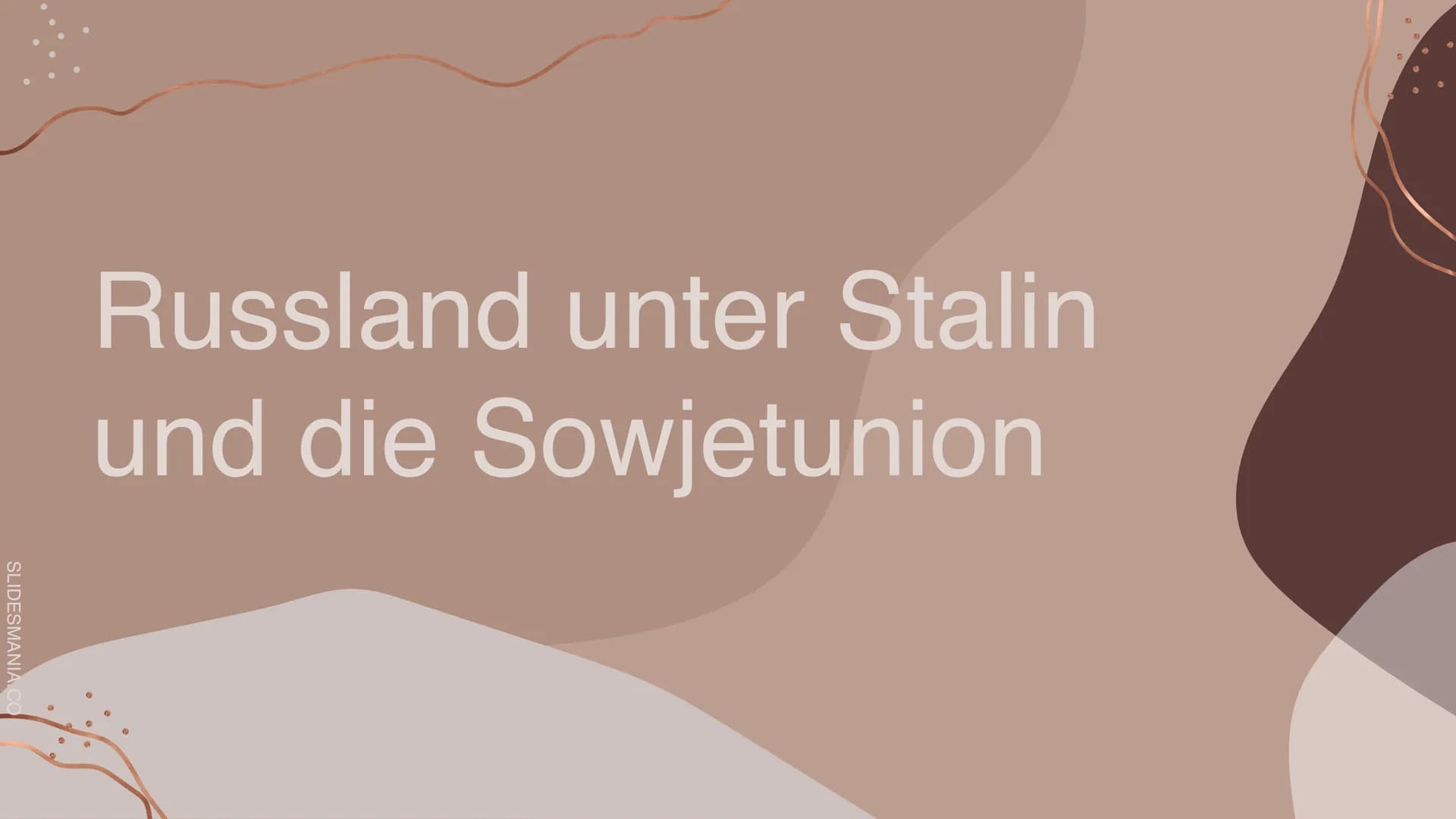 „Schluss mit der
Gleichmacherei. Wer mehr
arbeitet, soll auch besser leben.“

66

SLIDESMANIA.C # Russland unter Stalin
und die Sowjetunion 