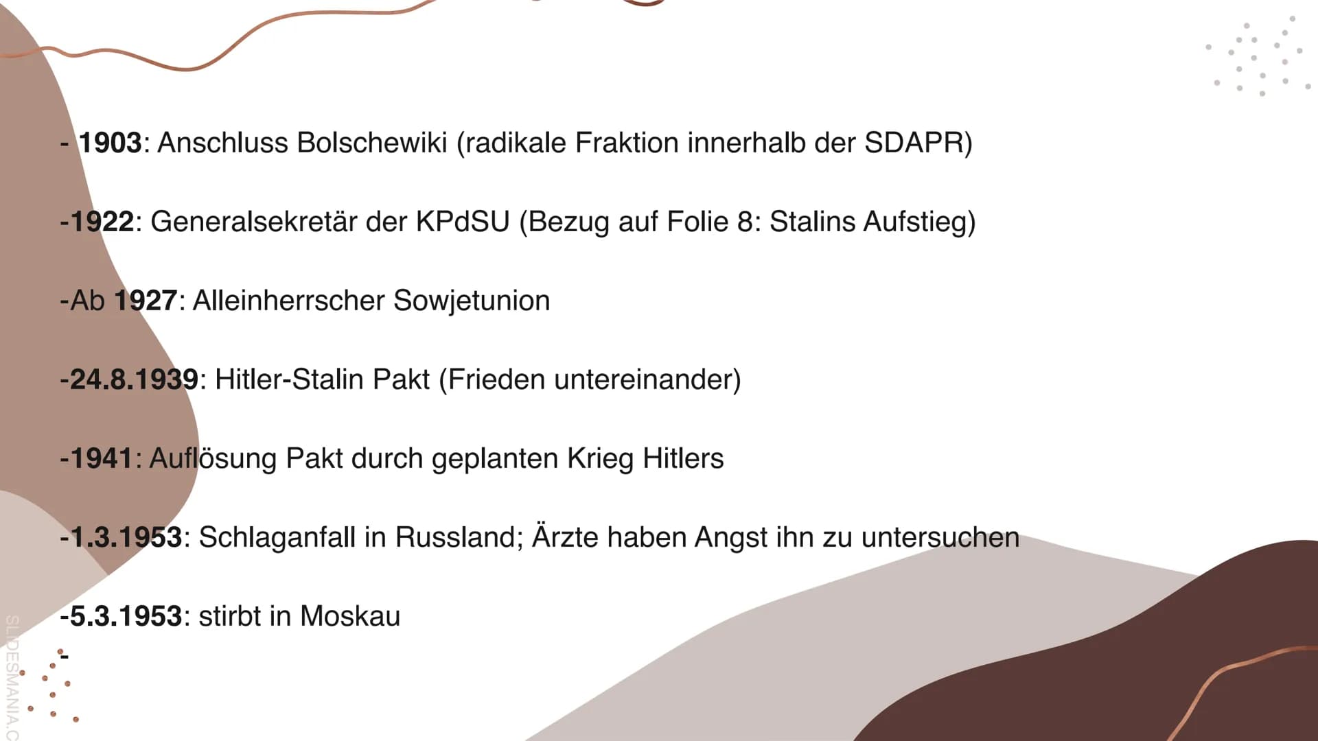 „Schluss mit der
Gleichmacherei. Wer mehr
arbeitet, soll auch besser leben.“

66

SLIDESMANIA.C # Russland unter Stalin
und die Sowjetunion 
