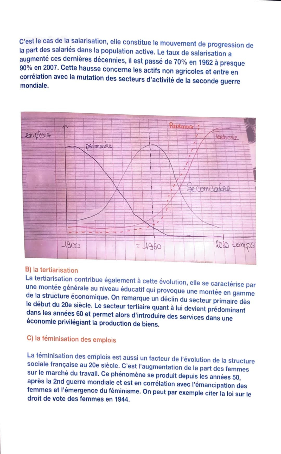 # Sociologie

Chapitre 1: Comment est structurée la société
française actuelle ?

1) Structure et hiérarchie des espaces sociaux (dossier 1)