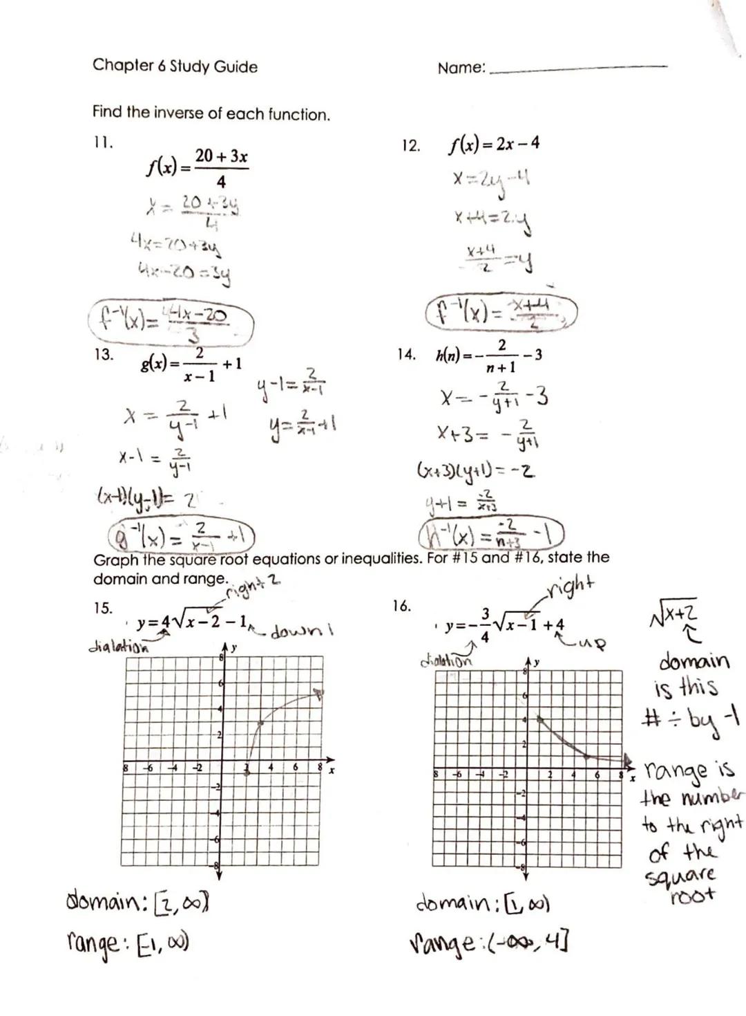 Evaluate each function for f(-4) and f(6).

1. f(x)=-3|x-1|+1
   f(-4)=-14
   f(6)=-14

2. f(x) = 4x + 12
   f(-4) ==4
   f(6) = 36

Given f